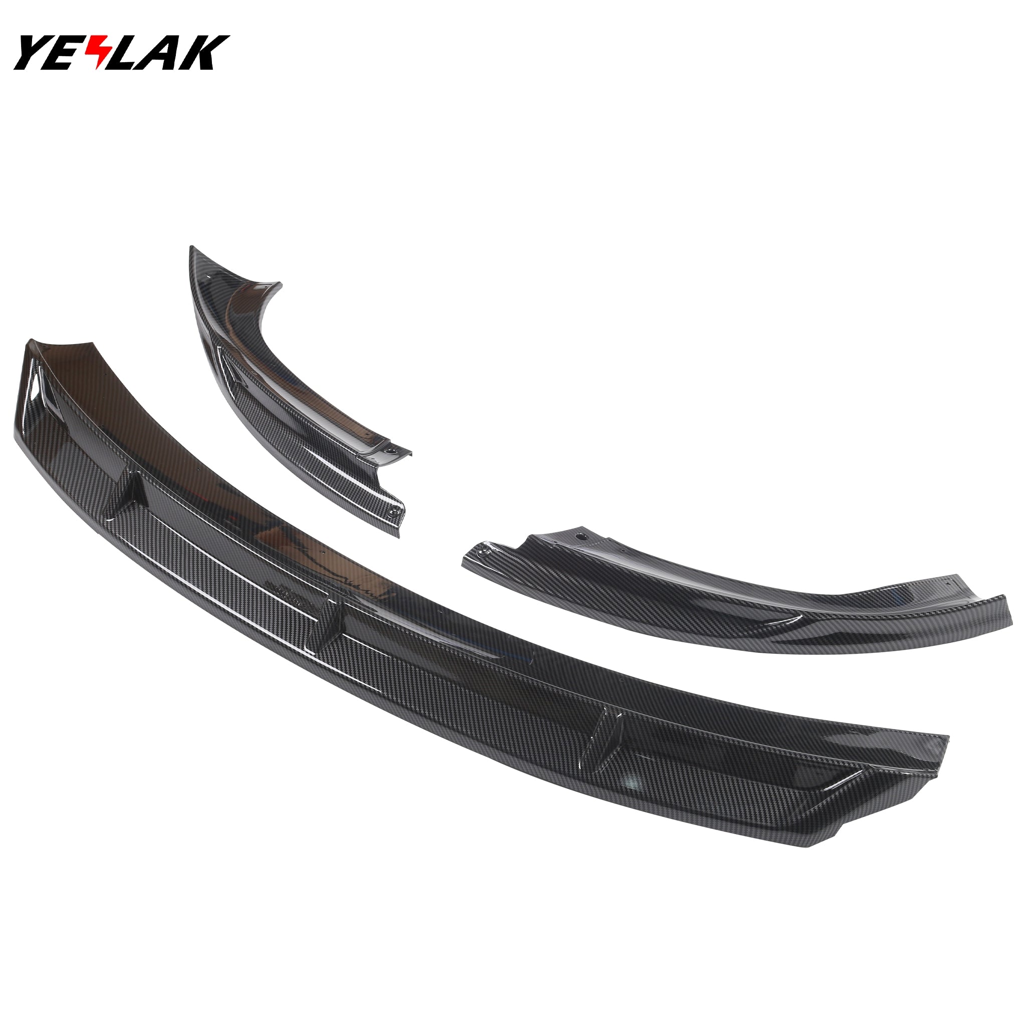 Premium Aero Front Lip Spoiler for Tesla 2024+ Model 3 Highland (3-Piece Set) - Enhance Style & Aerodynamics for Street & Track Performance