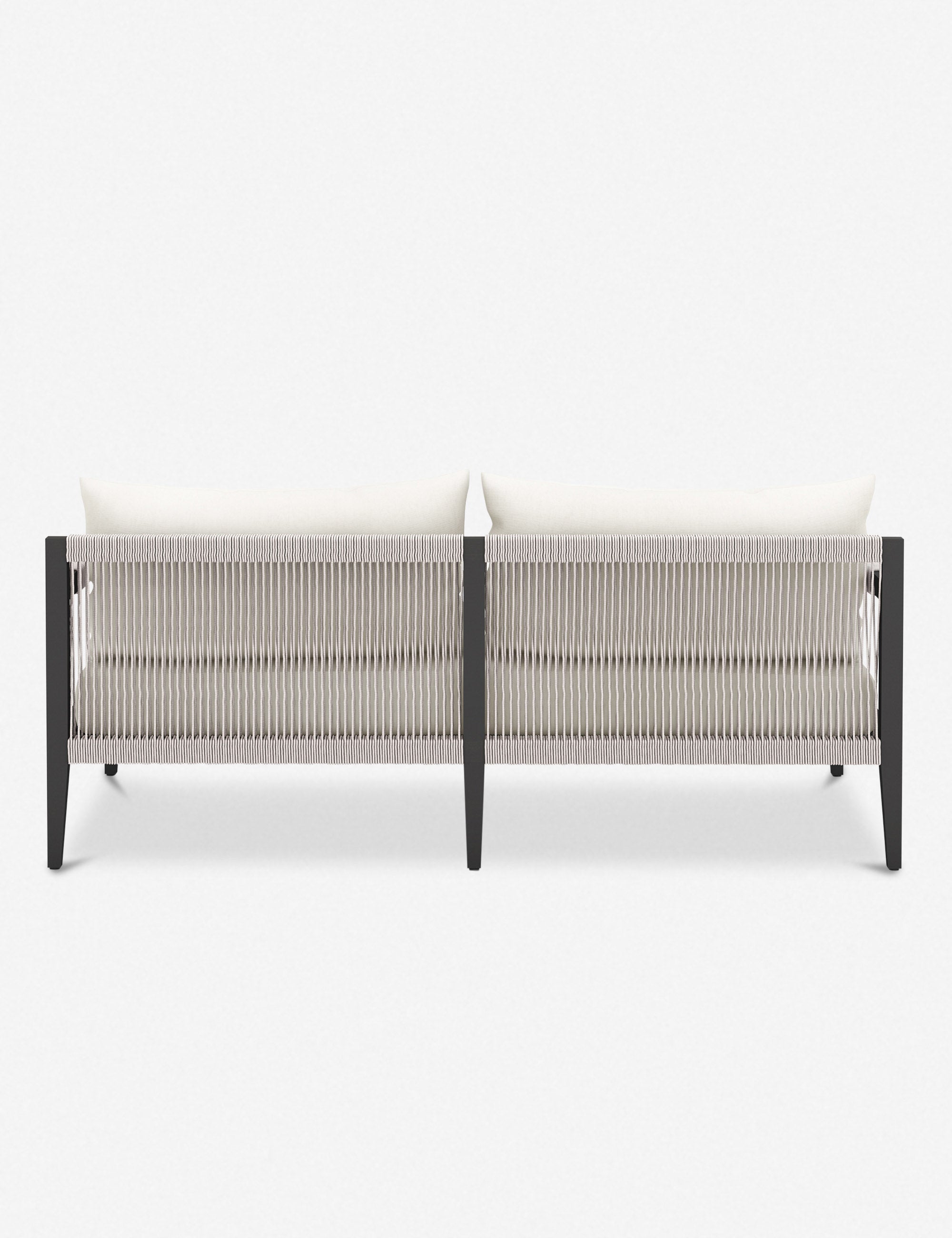 Cadenza Indoor Outdoor Metal Sofa - Durable Patio Furniture for Garden, Poolside & Backyard Relaxation