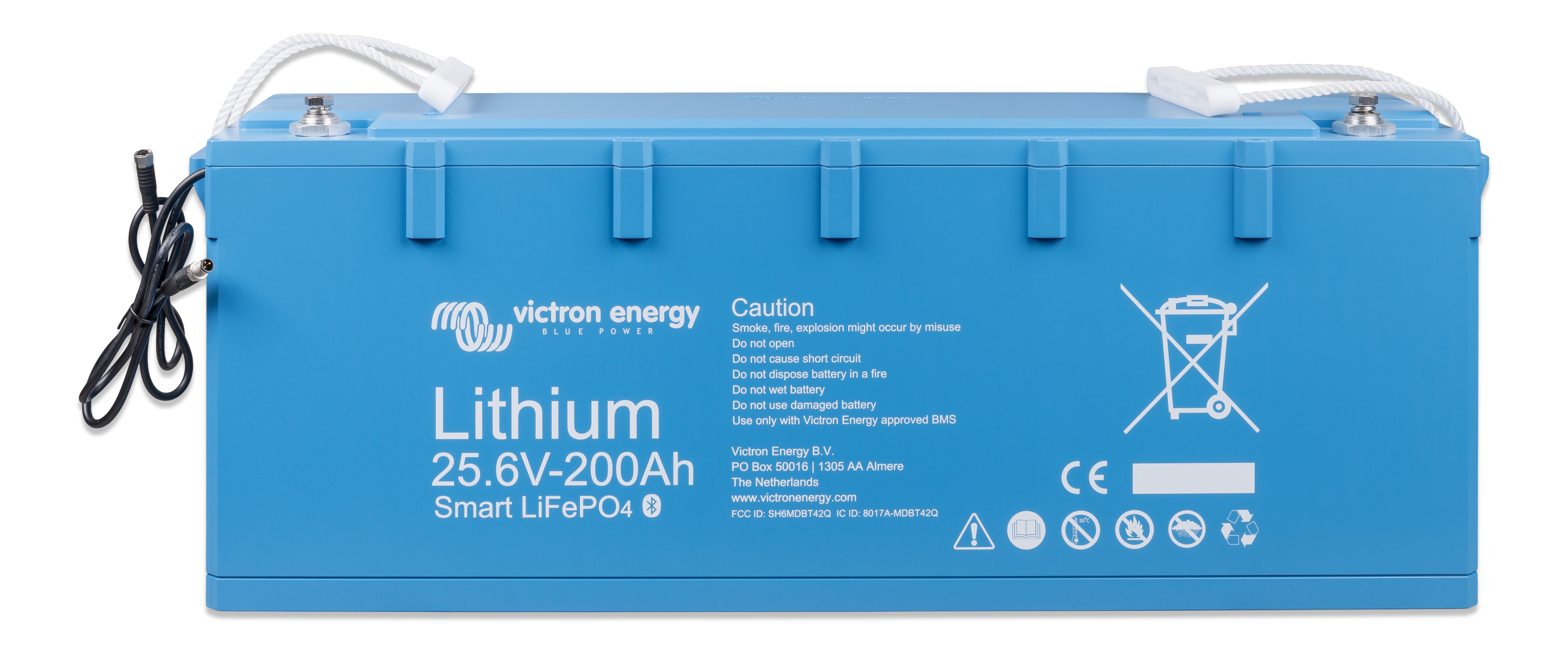 Victron Energy LiFePO4 12V 200Ah Lithium Battery - Smart Bluetooth Monitoring, Deep Cycle for Solar, Marine, RV & Off-Grid Power Systems | BAT524120610