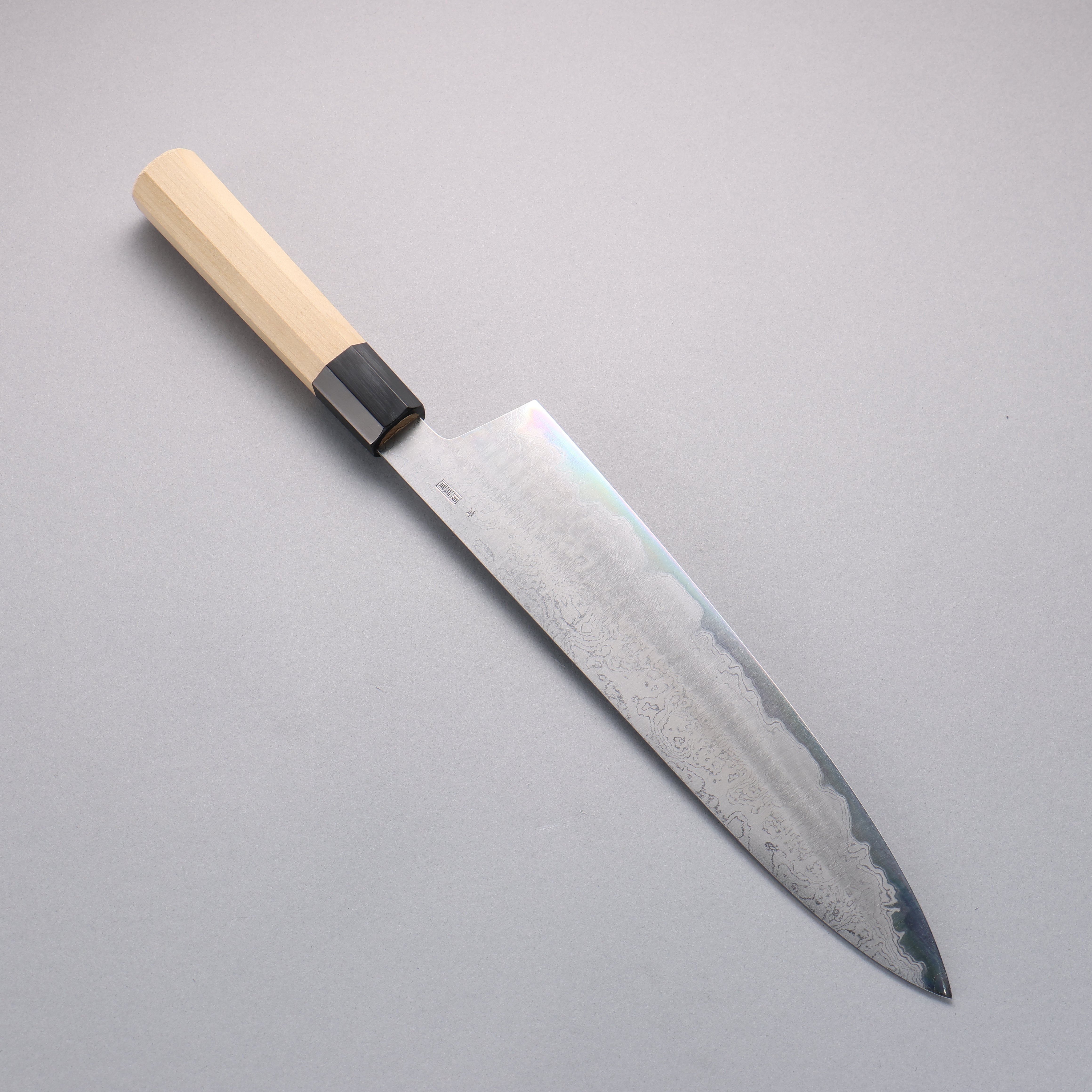 Premium Kikuzuki Blue Steel No.1 Damascus Gyuto Chef Knife 270mm with Magnolia Wood Handle - Perfect for Professional Chefs & Home Cooking Enthusiasts