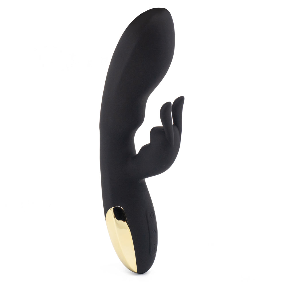 Adam & Eve The Midnight Rabbit Vibrator - Powerful Dual Stimulation for Women, Rechargeable Waterproof Silicone Massager - Perfect for Couples & Solo Play, Gifts for Her