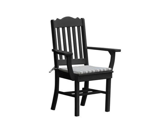 Royal Dining Chair with Arms - Elegant & Comfortable Upholstered Dining Room Chair for Home & Restaurant Use