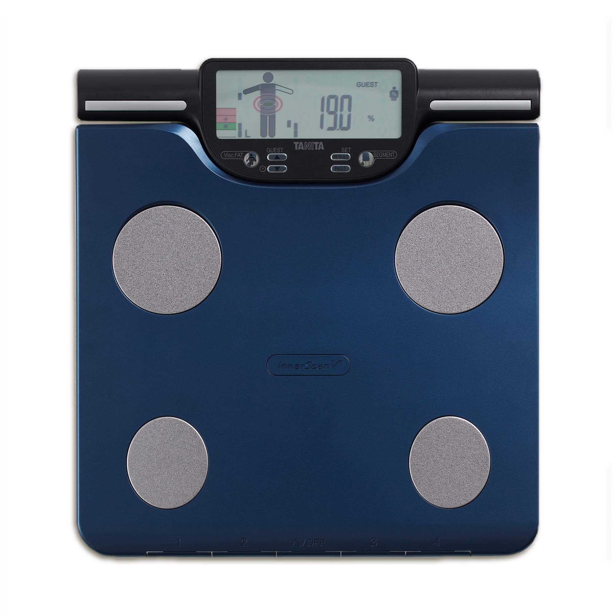 TANITA BC-602 Digital Body Composition Scale - Measures Body Fat, Muscle Mass & Daily Calorie Needs by Body Segment - 8 User Memory - Blue | Perfect for Home Gym, Weight Loss Tracking & Fitness Monitoring