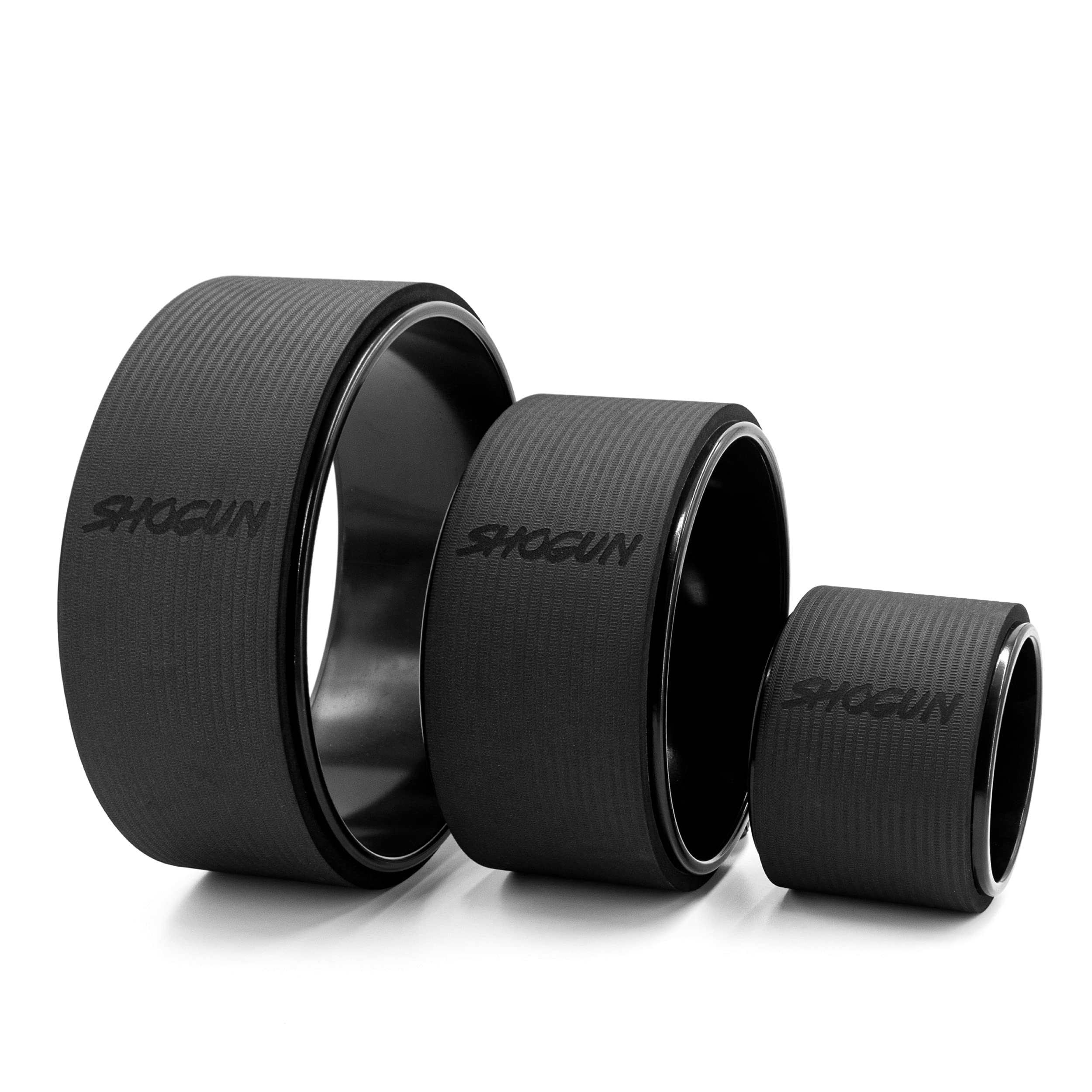 Shogun Yoga Wheel Roller for Back Pain Relief & Spine Stretching - Premium Back Roller Wheel for Flexibility, Mobility & Posture Correction - Perfect for Yoga, Pilates, Physical Therapy & Home Workouts