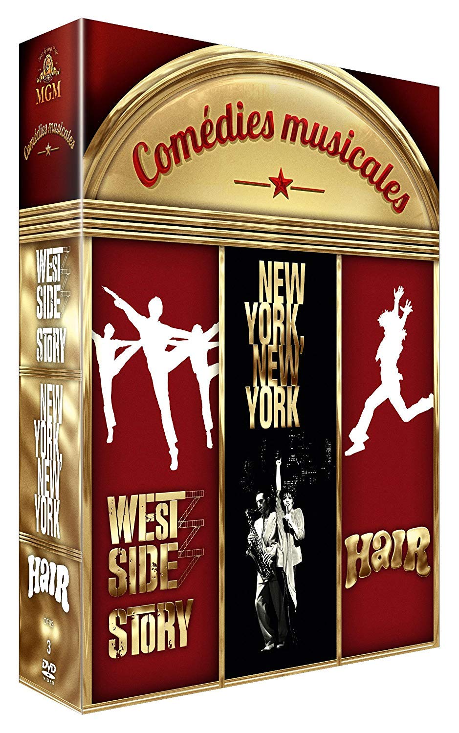 West Side Story, Hair & New York, New York - 3 Classic Musical Movies DVD Box Set | Perfect for Broadway Lovers & Film Collectors | Great Gift for Movie Nights & Theater Enthusiasts
