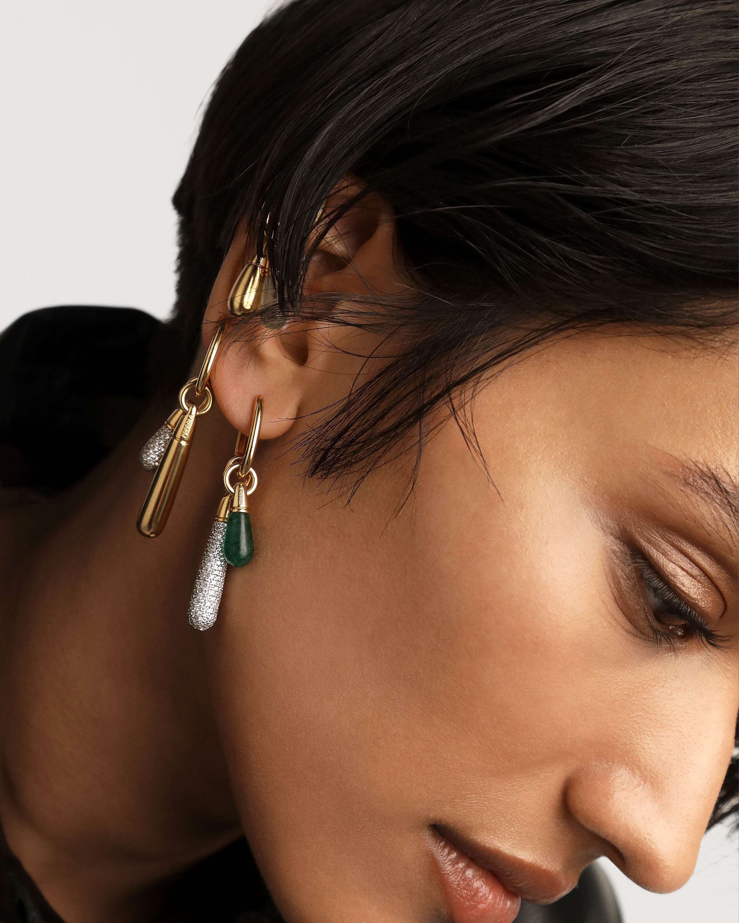 Large Jupiter Single Hoop Earrings for Women - Trendy Gold/Silver Fashion Jewelry - Perfect for Parties, Dating & Everyday Wear