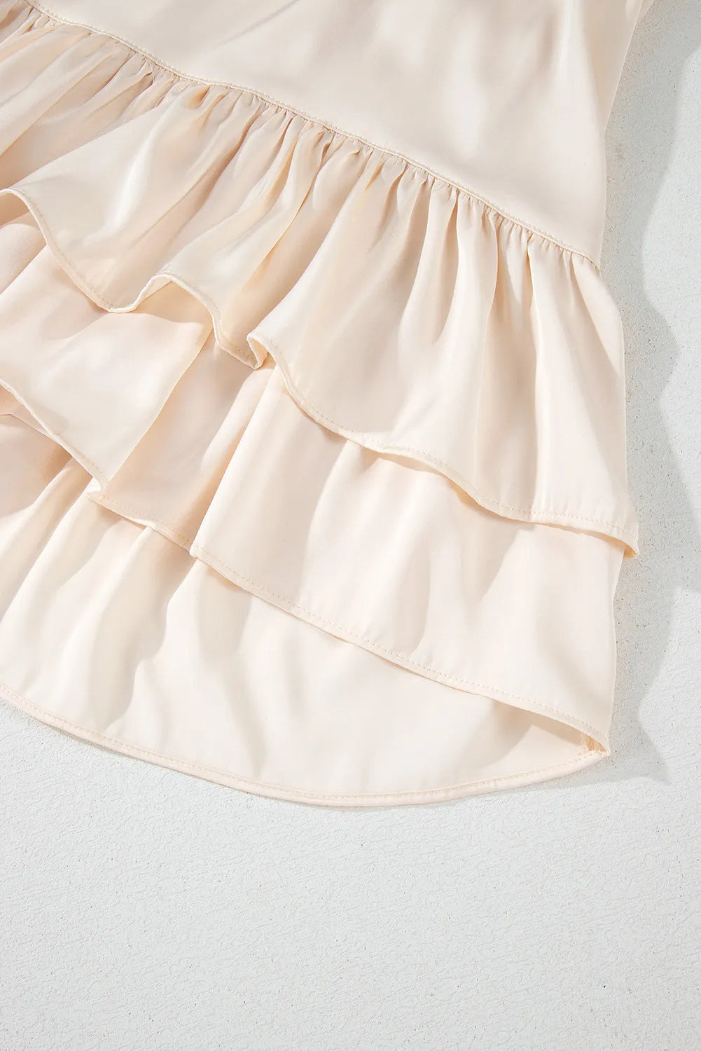 Frill Ruffled V Neck Long Sleeve Mini Dress for Women - Elegant Party & Date Night Outfit | Flowy Summer Dress for Cocktail, Wedding & Special Occasions