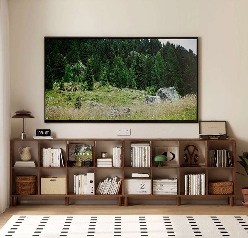 Oak & Beech Solid Wood Modular Bookshelf - Customizable Storage for Home Office, Living Room & Bedroom