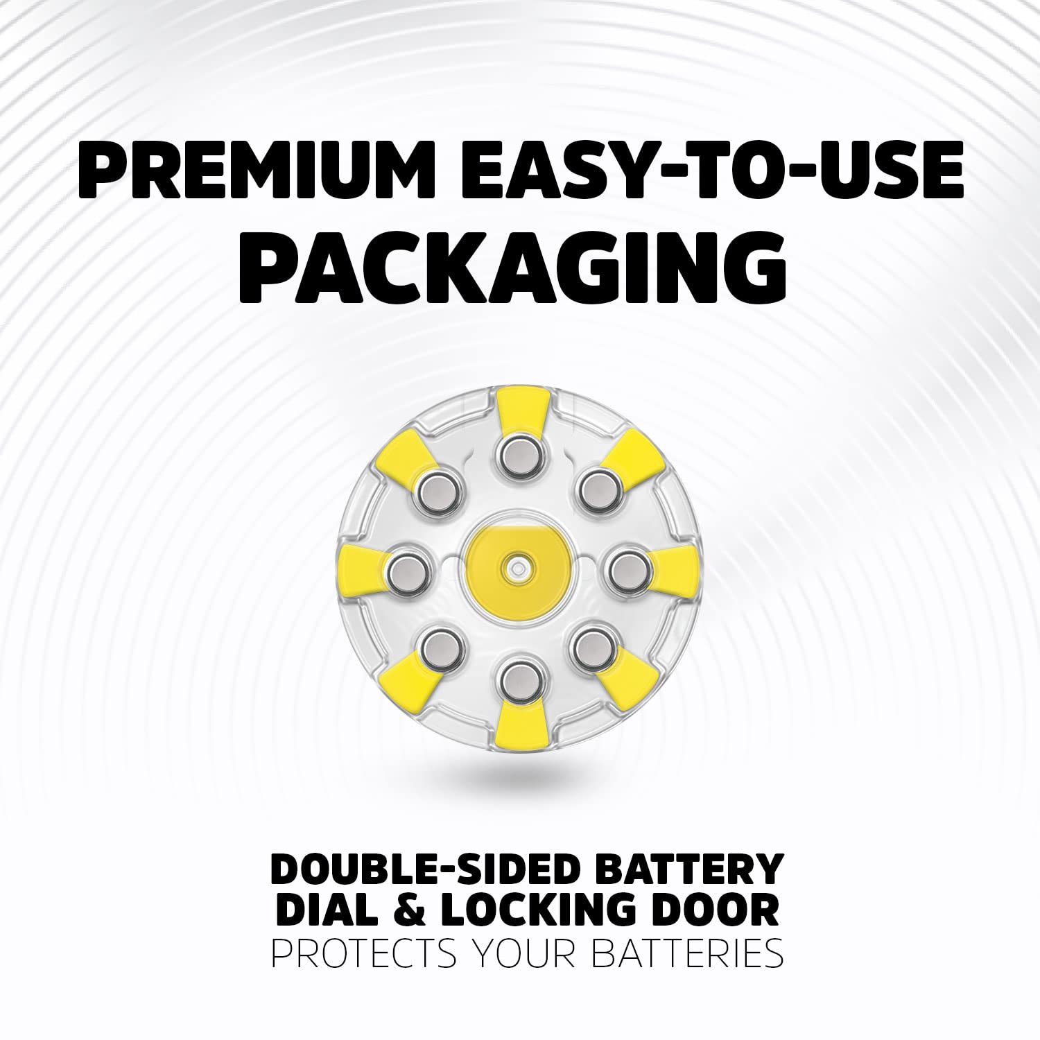 Energizer Size 10 Hearing Aid Batteries with Yellow Tab - 8 Pack | Long-Lasting Power for Hearing Devices | Perfect for Travel, Daily Use & Emergency Backup