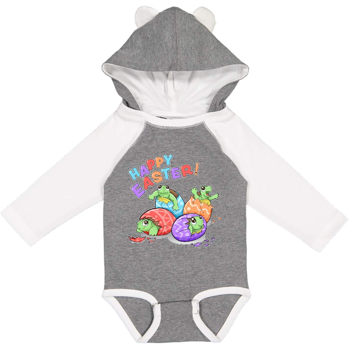 Cute Baby Turtle Hatchlings Long Sleeve Creeper - Easter Outfit for Babies