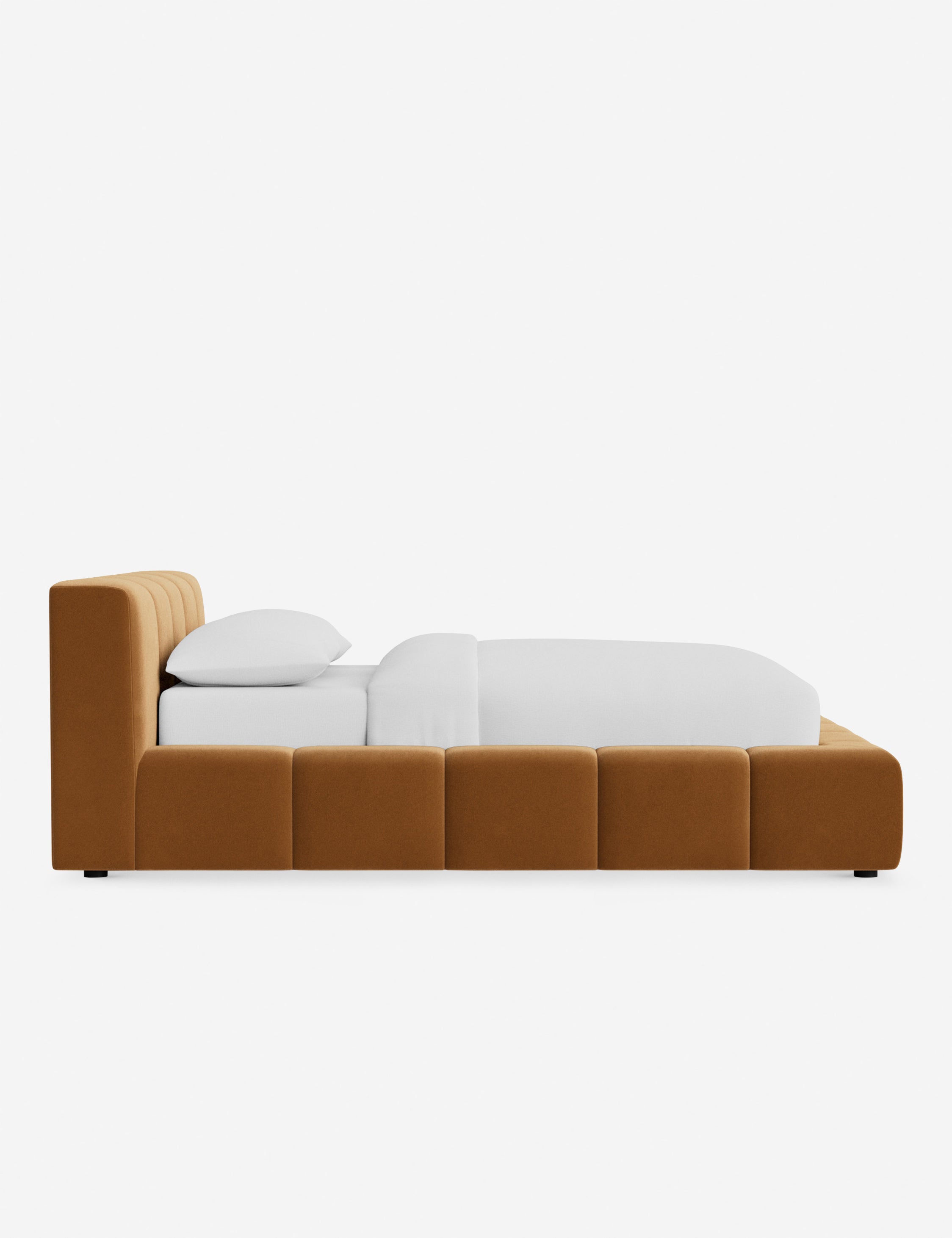Cambry Platform Bed Frame - Modern Minimalist Wooden Bed with Headboard - Perfect for Bedroom, Guest Room & Small Spaces