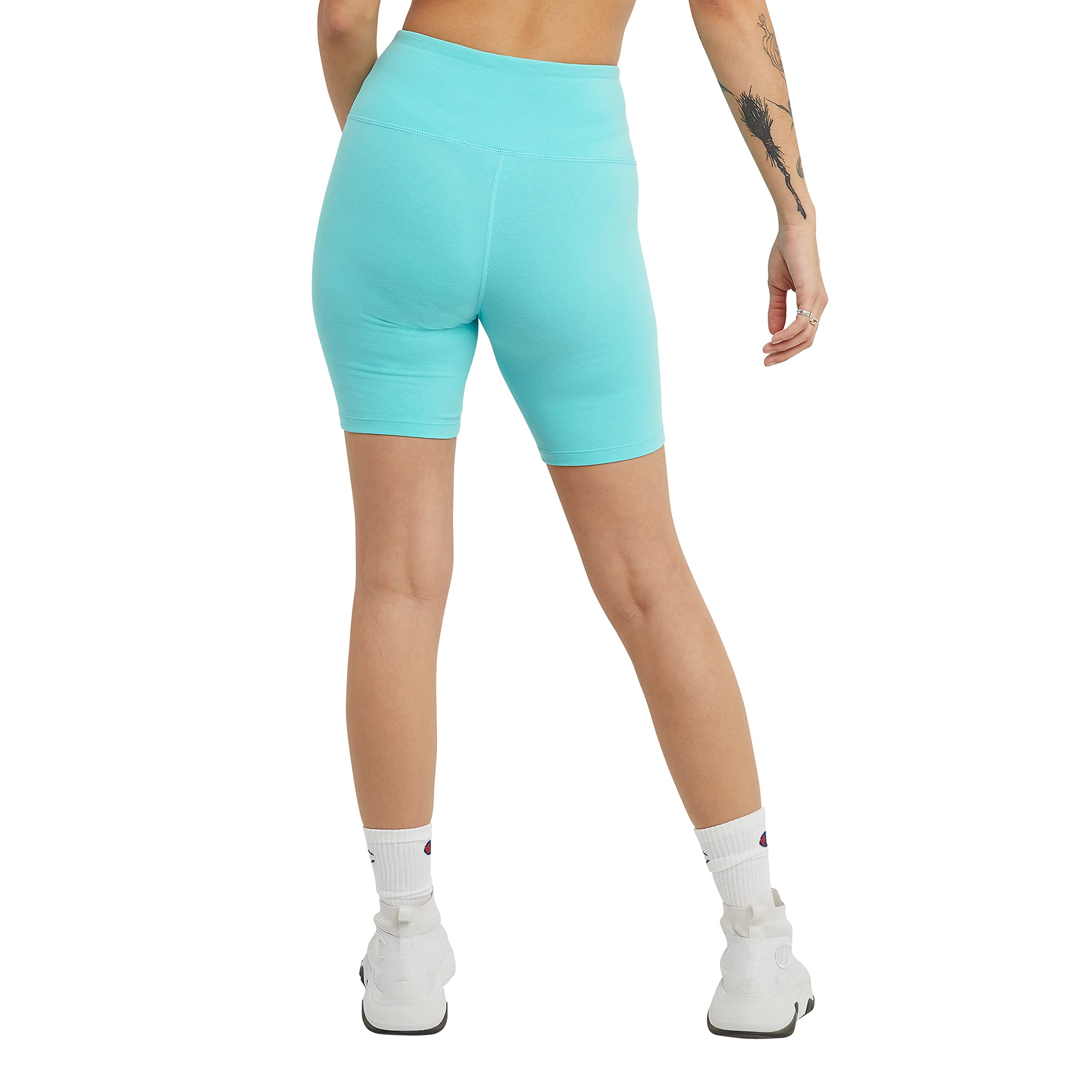 Champion Women's Bike Shorts - Authentic Moisture-Wicking Cycling Shorts for Women (Plus Size Available) | Perfect for Cycling, Workouts & Outdoor Activities