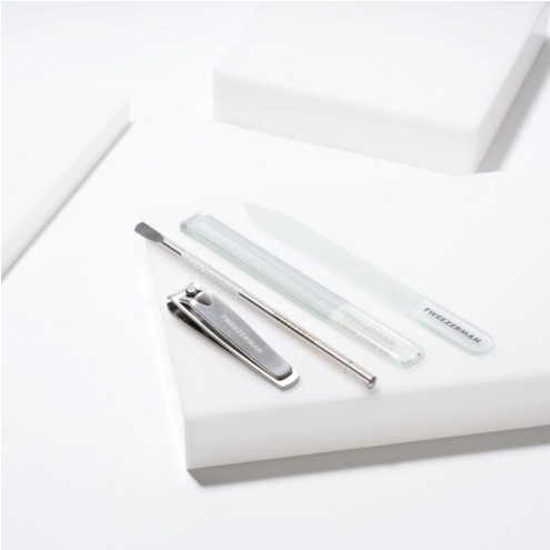 Premium Glass Nail File Set - 5-Piece Manicure Kit for Natural Nails, Smooth Filing & Shaping - Perfect for Home, Salon & Travel Nail Care
