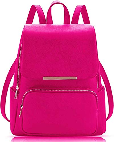 Stylish Pink & Grey Backpack for Women - Office & College Use