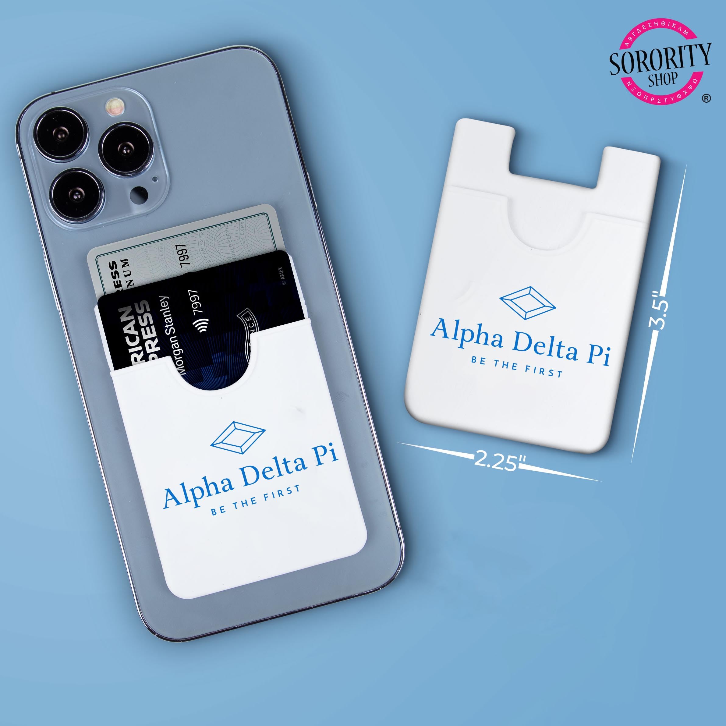 Sigma Kappa Sorority Koala Pouch - Custom Logo Adhesive Phone Wallet for iPhone & Android - Perfect for Greek Life, College Events & Everyday Use