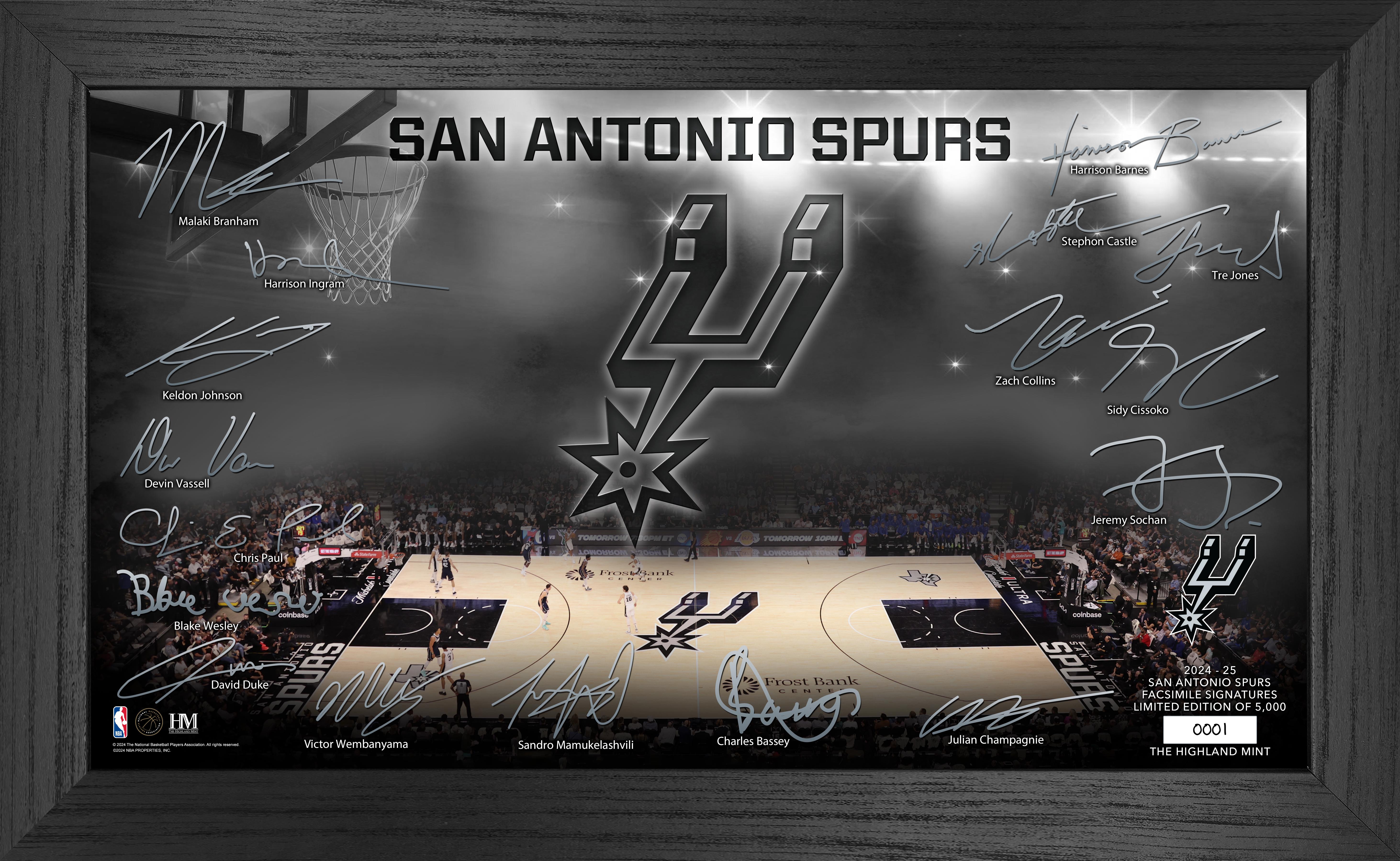 San Antonio Spurs 2024-25 Signature Court Basketball Jersey - Official NBA Fan Gear for Men & Women - Perfect for Games, Parties, and Sports Events