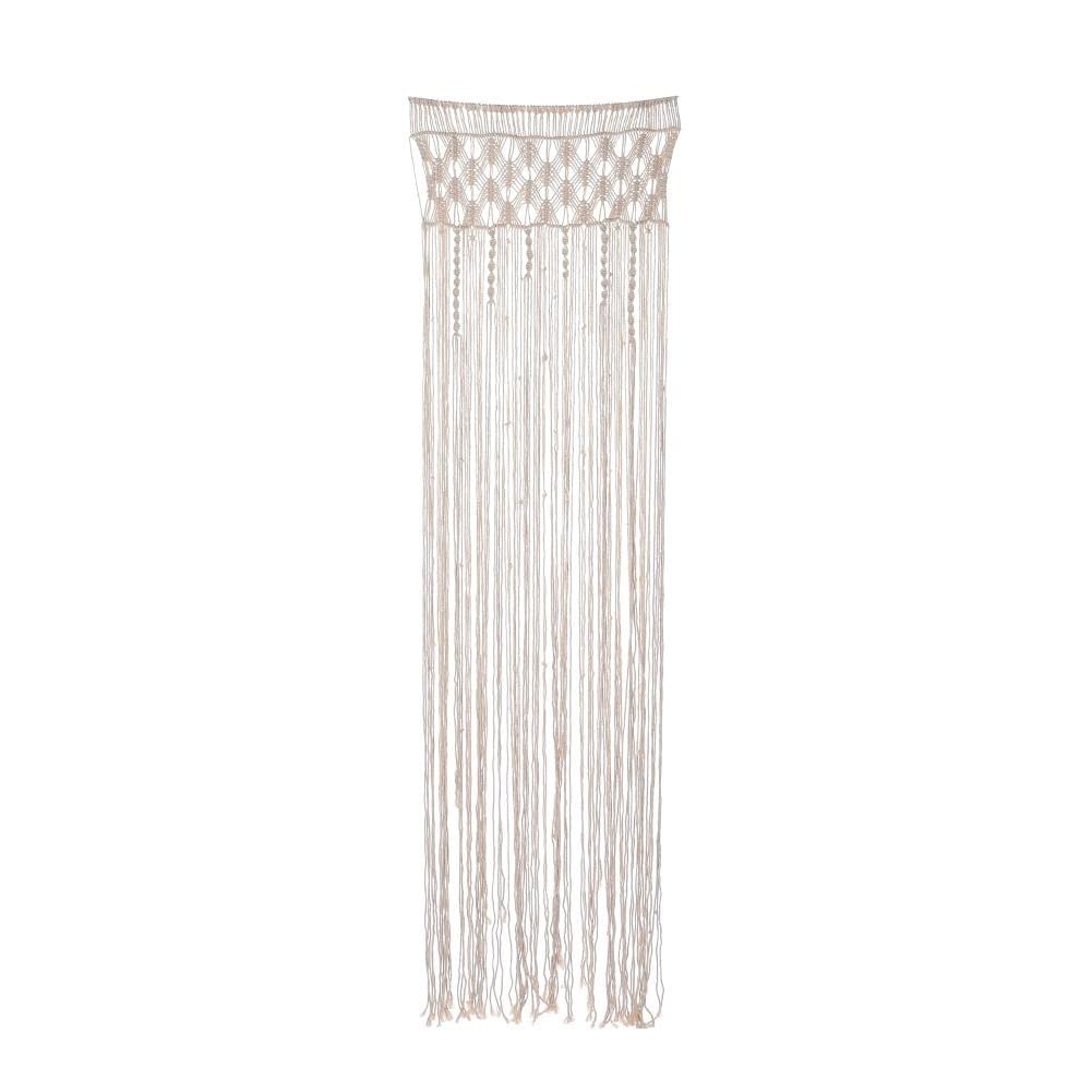 Hand-Woven Cotton Rope Curtains - Bohemian Macrame Wall Hanging for Weddings, Home Decor & Room Dividers | Natural Tapestry for Living Room, Bedroom & Outdoor Spaces