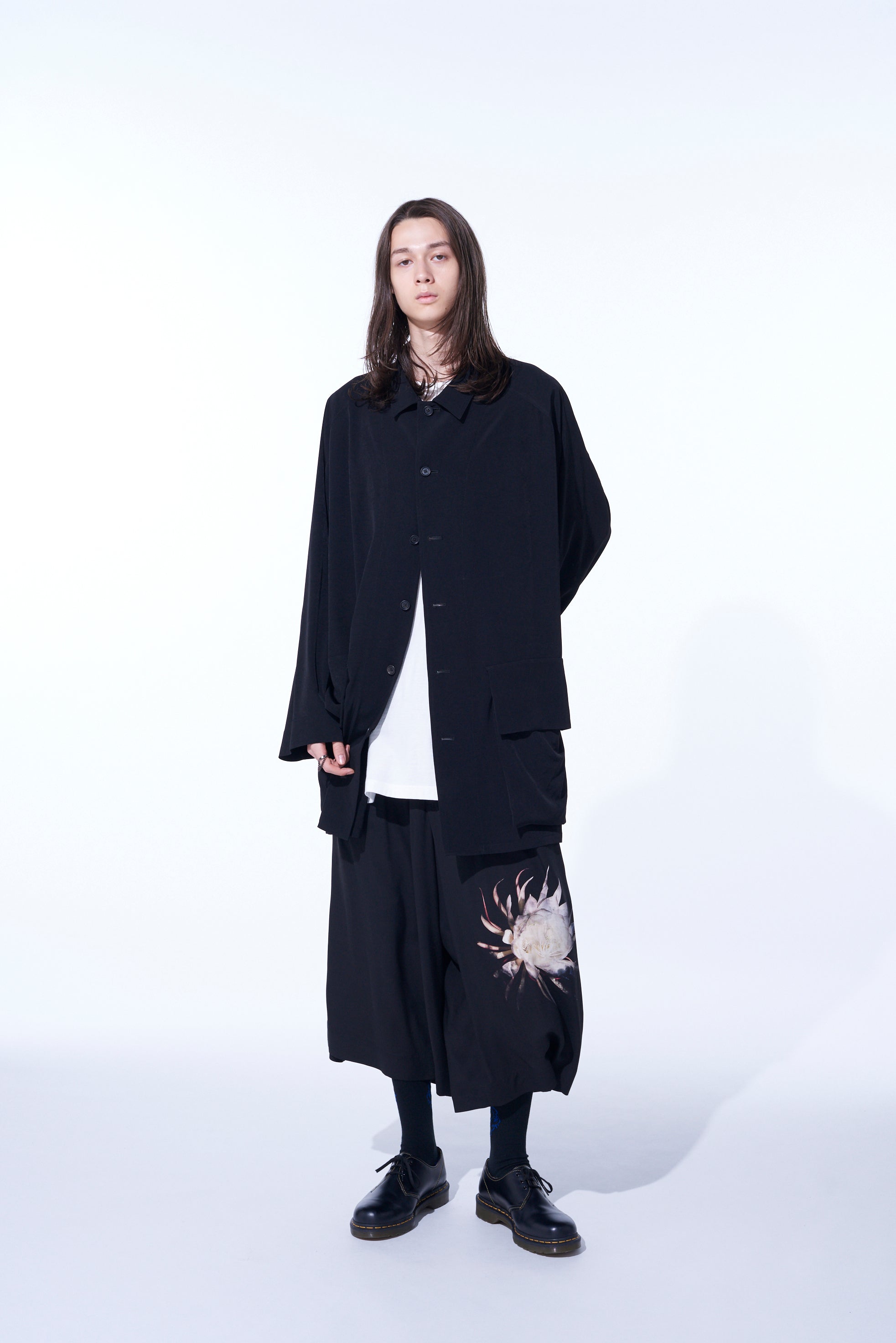 CREPE DE CHINE OVERSIZED TOPPER BLOUSON - Lightweight Flowy Women's Blouse for Casual Outings & Office Wear