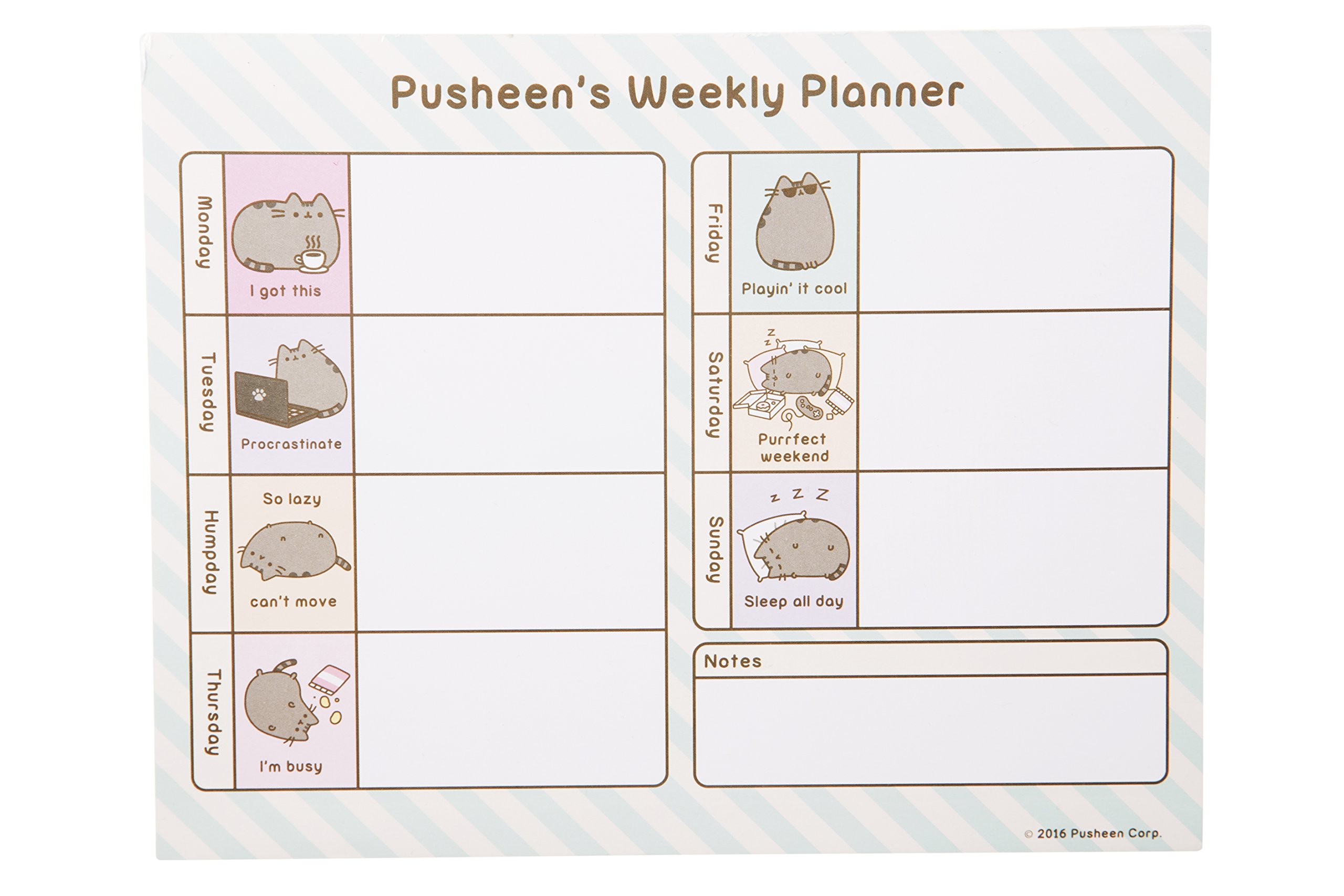 Pusheen Cute Cat Desk Pad Mouse Mat - Large Non-Slip Gaming & Office Work Surface - Perfect for Computer, Laptop, Drawing & Home Office Decor