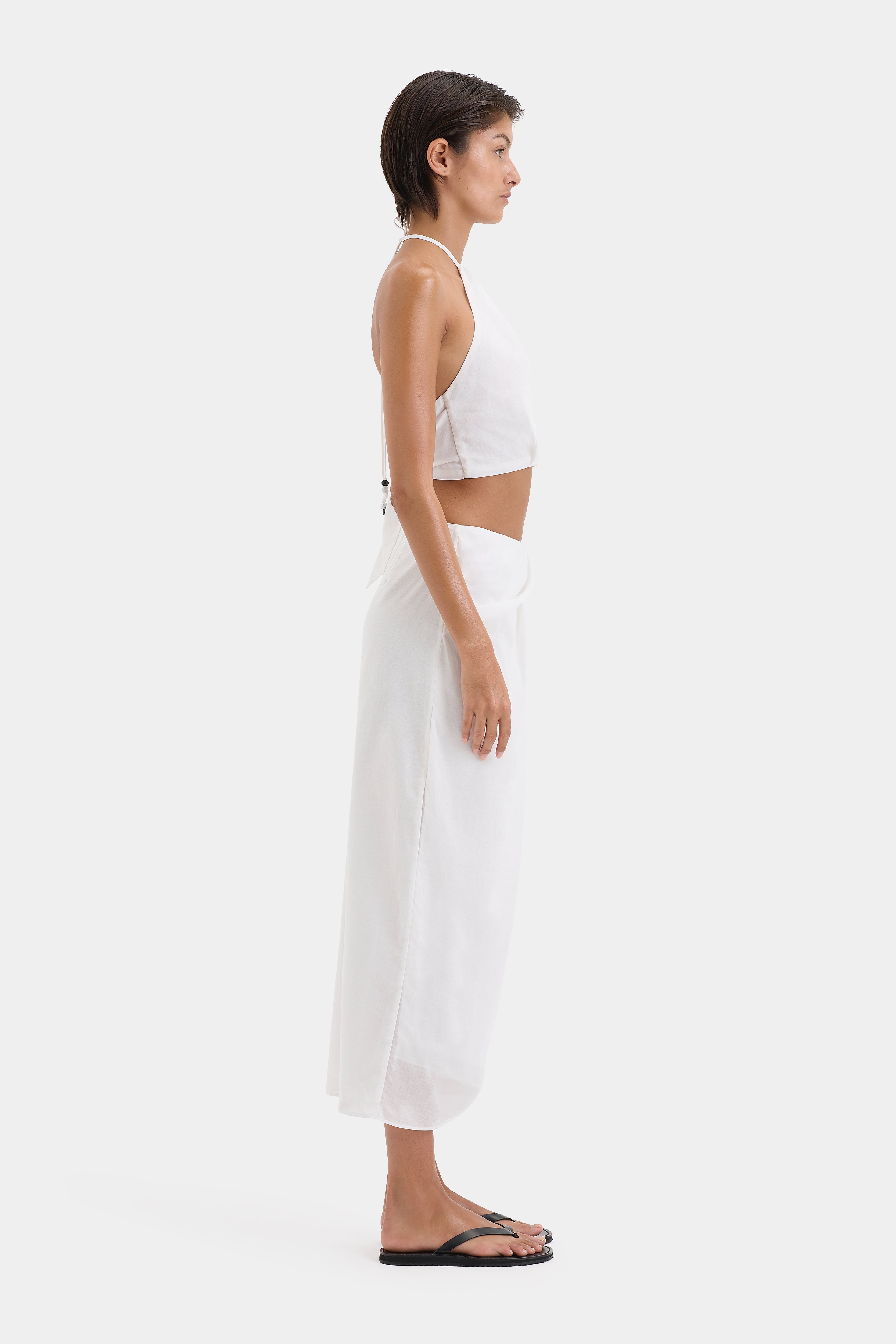 Azura Midi Skirt for Women - Flowy A-Line Summer Skirt with Pockets | Perfect for Casual Outfits, Beach Vacations & Date Nights