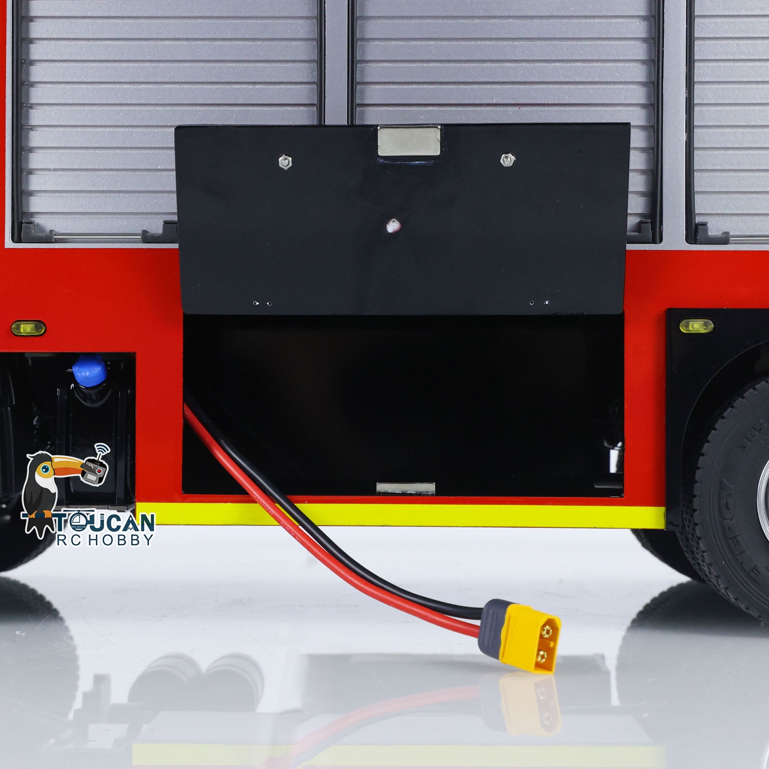 1/14 Scale 4X4 Metal Axles Remote Control Fire Truck BZ i6S RC Car with 2-Speed, Light & Sound System - PNP (No Battery) - Perfect for Firefighting Simulation and RC Hobby Enthusiasts