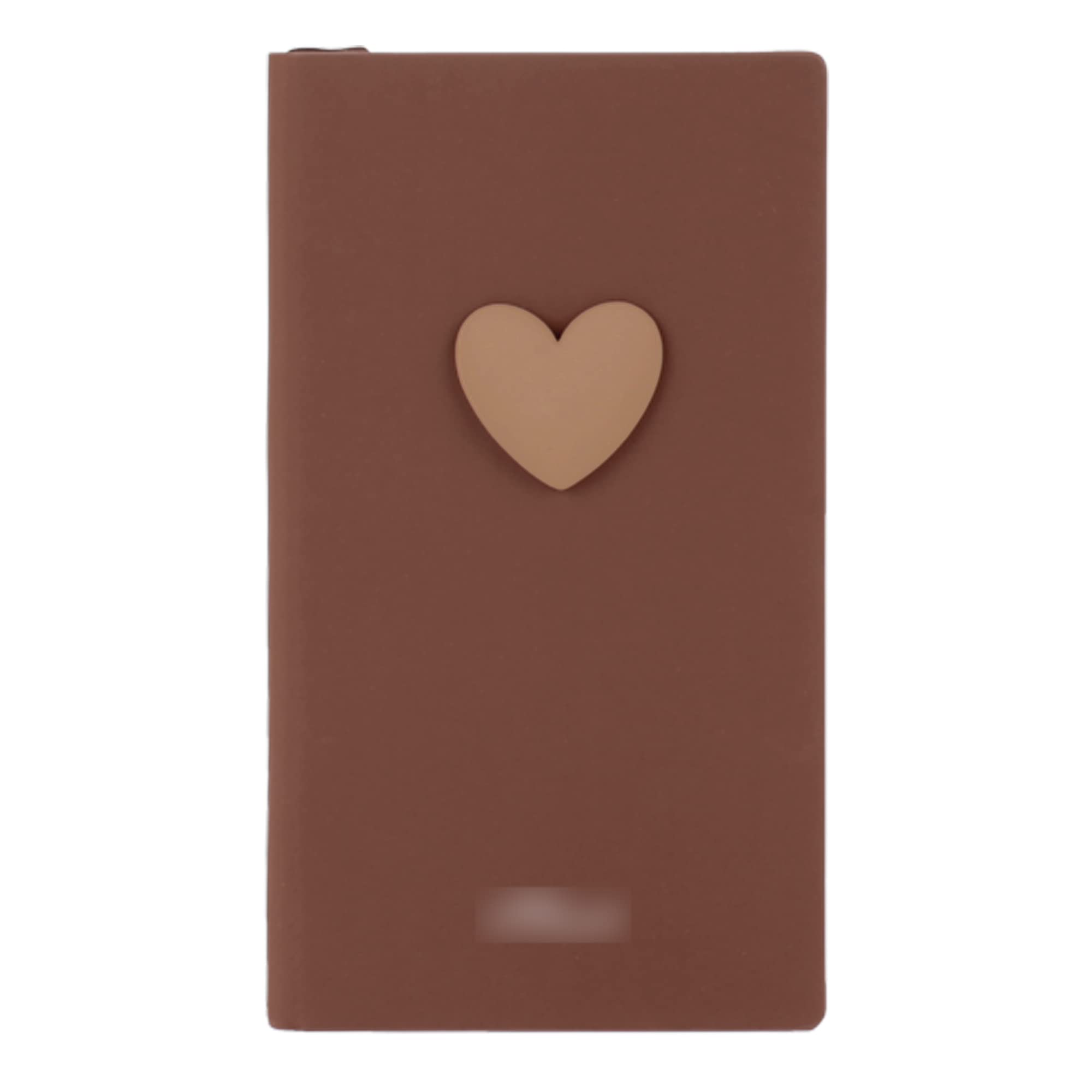 48K Cute Heart-Shaped Softcover Notebook - PU Leather Pocket Journal for Travel, Personal Diary & Note Taking - Perfect Gift for Valentine's Day, Birthday & School Supplies