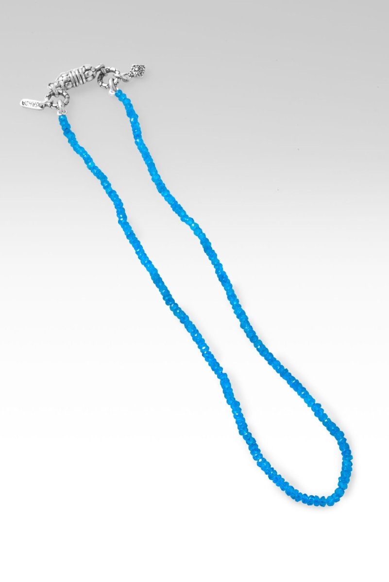Beaded Neon Apatite Necklace - Handmade Gemstone Jewelry for Women - Perfect for Parties, Weddings & Special Occasions