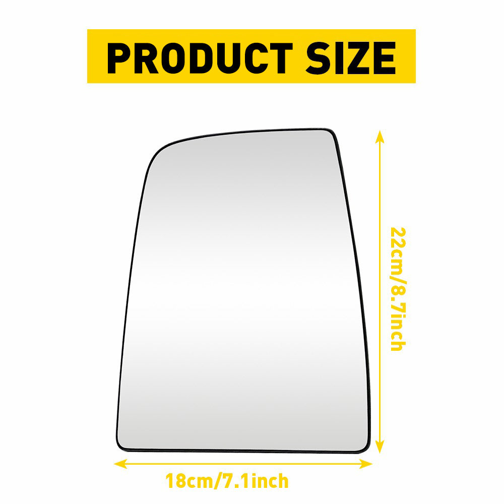 Replacement Rearview Side Mirror Glass for 2015-2022 Ford Transit 150/250/350/350HD - Upper & Lower Mirror Glass - Perfect for DIY Repairs & Vehicle Maintenance