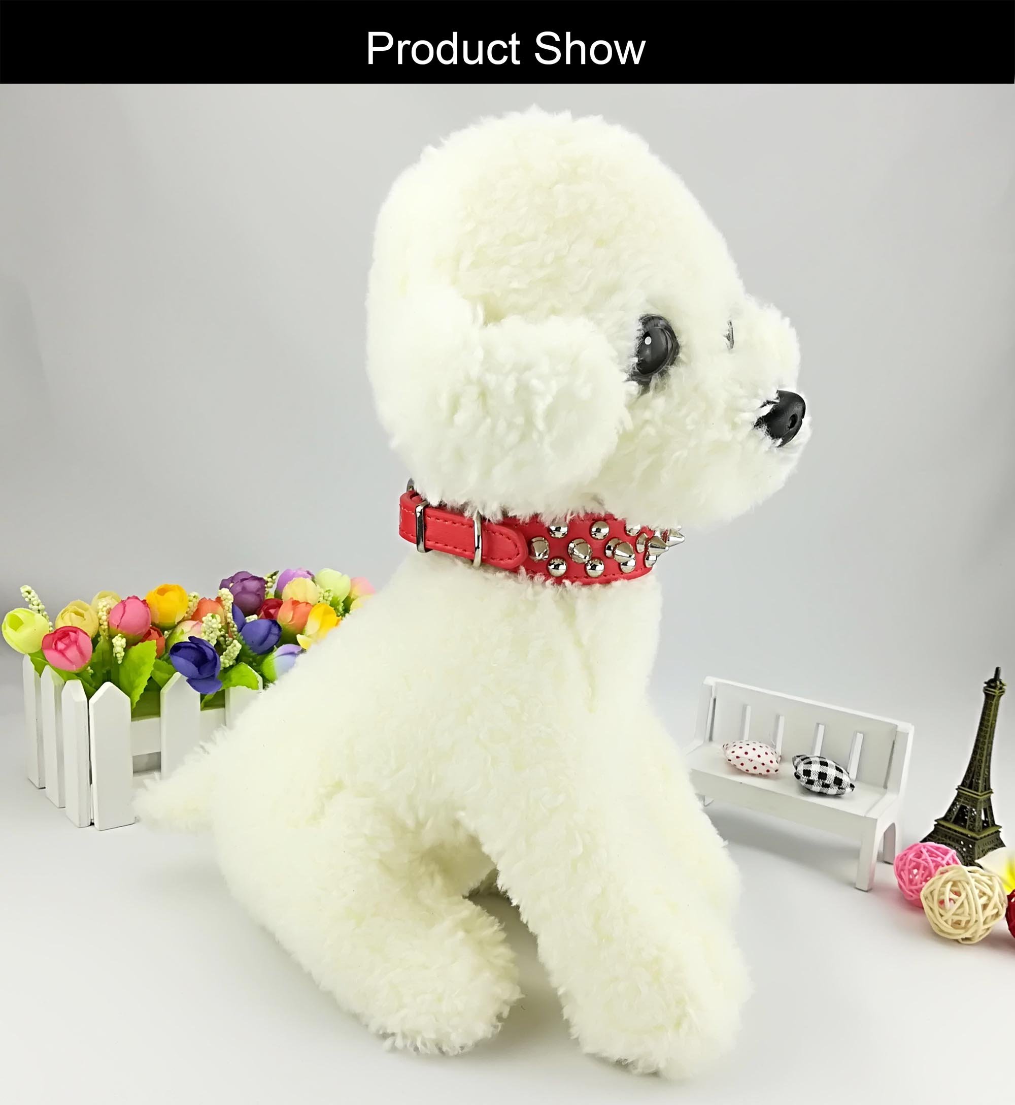 Stylish Punk Studded Dog Collar for Small Medium Large Dogs - Perfect for Walking, Training & Fashion Pet Accessories