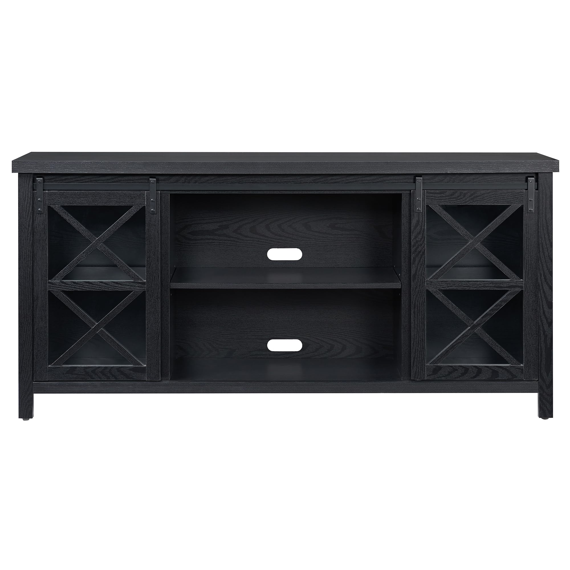 Black Grain Clementine Rectangular TV Stand for TVs up to 80