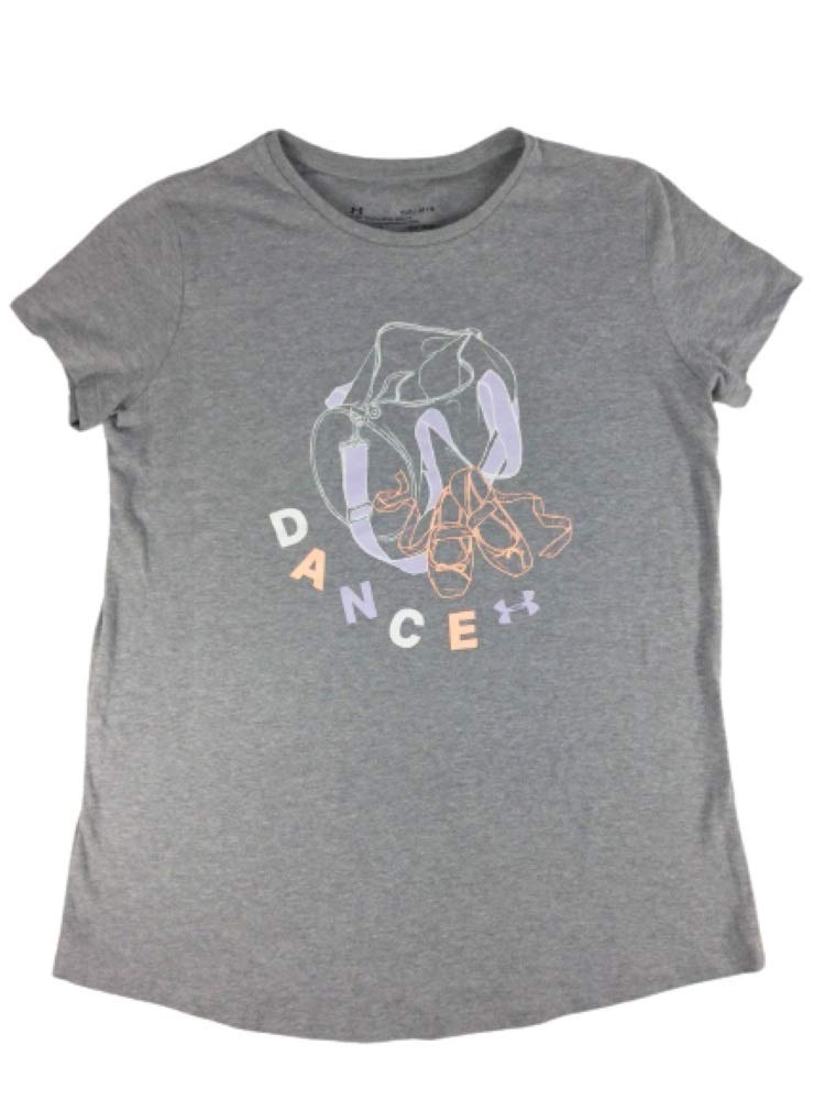 Under Armour Girls Dance Graphic T-Shirt - Comfortable Cotton Tee for Dance Practice & Casual Wear - Kids Athletic Apparel for Ballet, Jazz & Hip Hop Classes