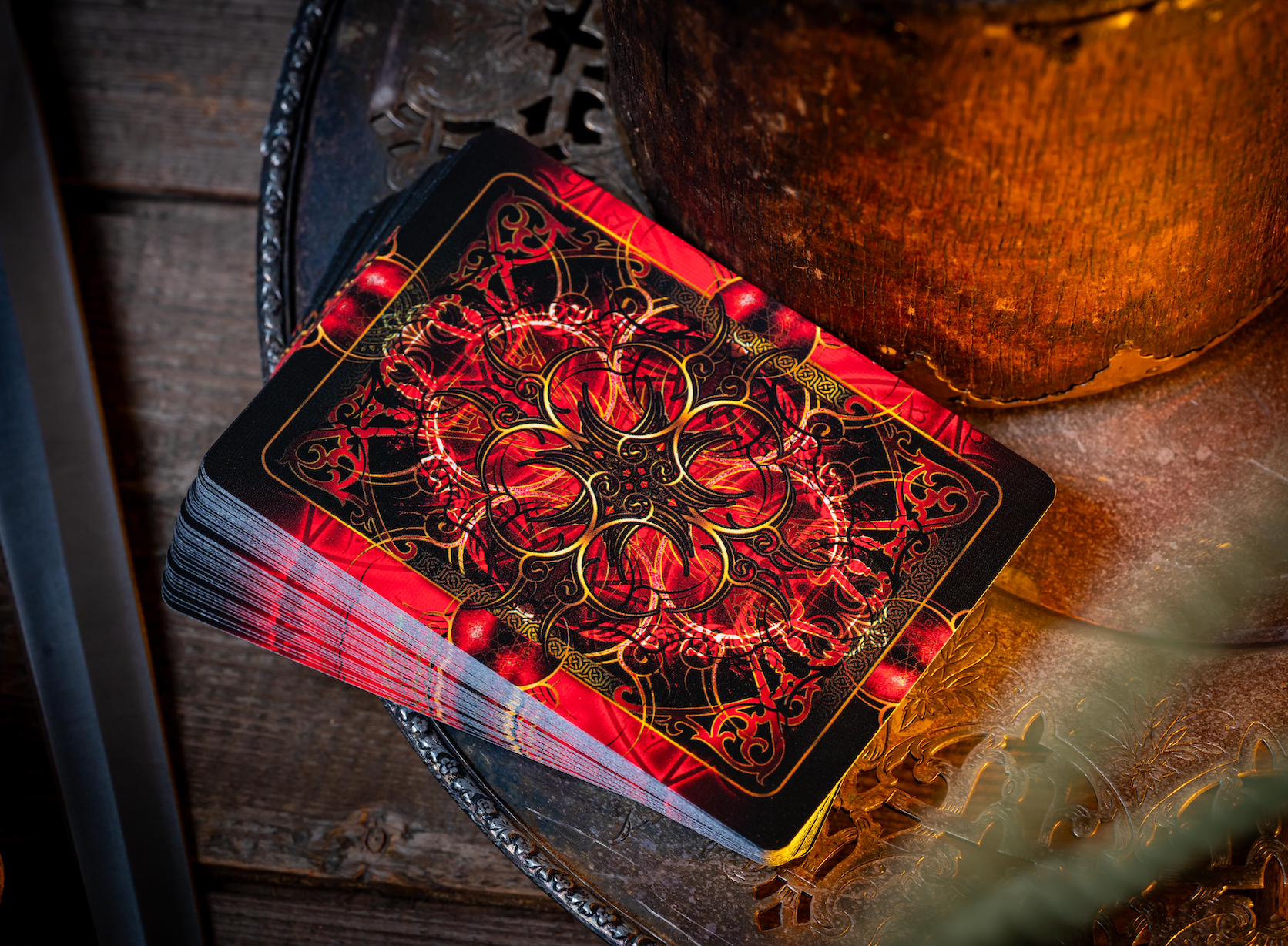 Dark Templar Knights Themed Bicycle Playing Cards - Premium Quality Poker Cards for Magic Tricks, Card Games, and Collectors