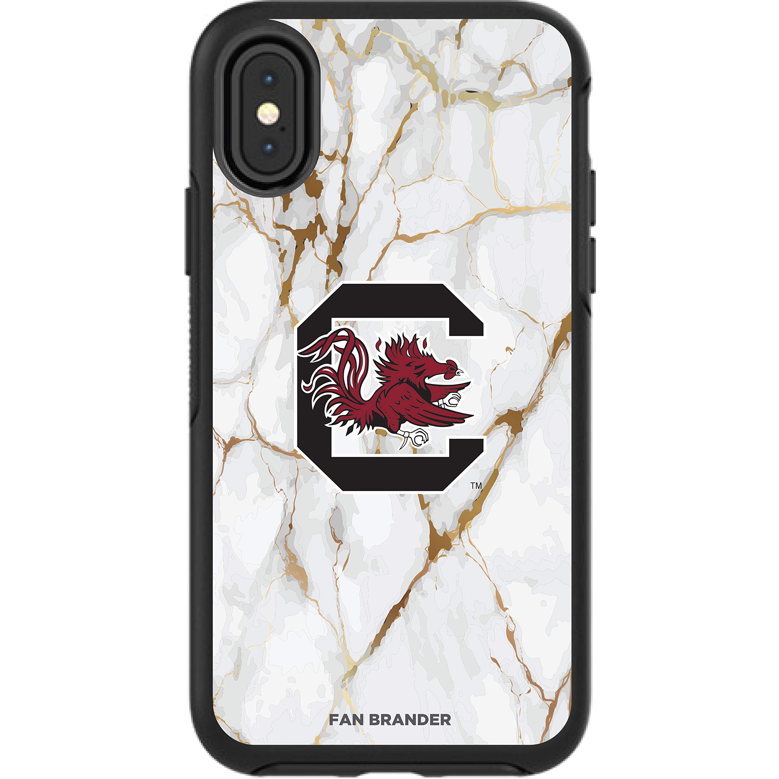 NCAA OtterBox Symmetry iPhone Case - White Marble Design for Apple iPhone | Durable Protection for Everyday Use