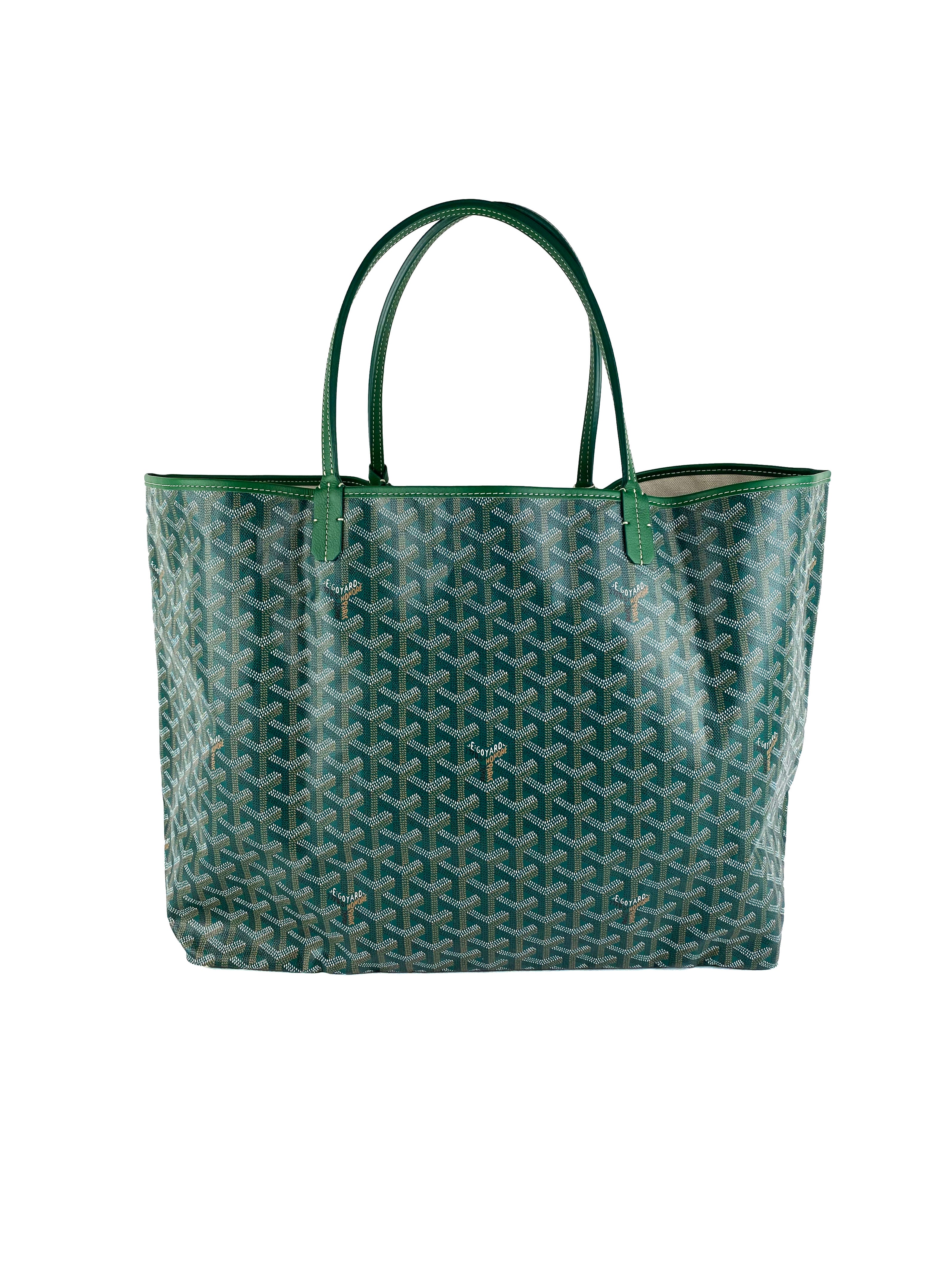 Luxury Goyard Green St. Louis Tote Bag - Premium Designer Handbag for Women - Fashionable & Durable Shopping Tote - Perfect for Work, Travel & Everyday Use
