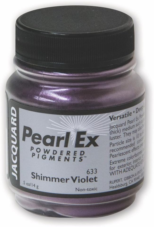 Pearl Ex Powdered Pigments - Jacquard Metallic Paint for Arts & Crafts - 1/2 oz - Perfect for Scrapbooking, Card Making & DIY Projects