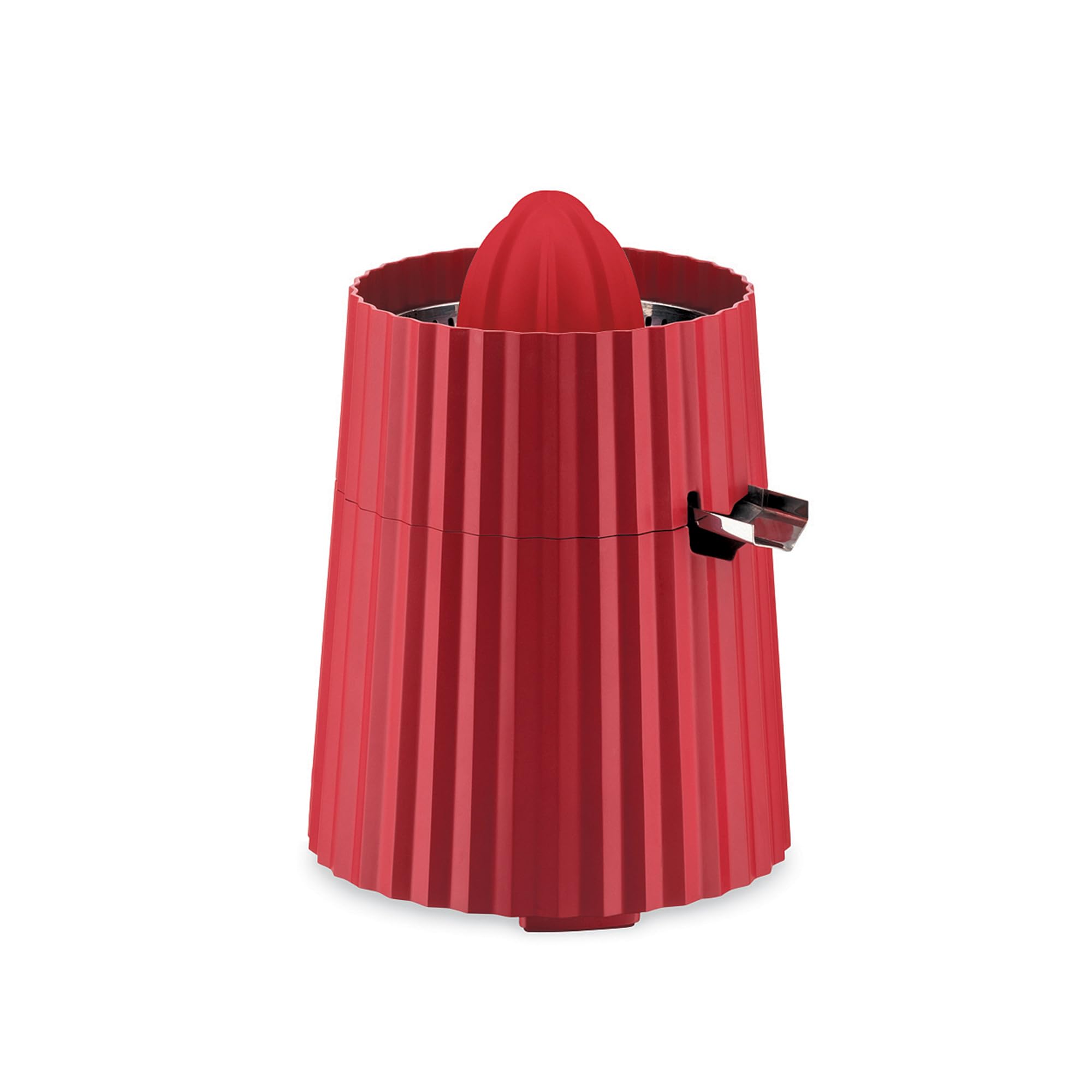 Alessi Plissé MDL07R/USA Electric Citrus Juicer - 85W Red Thermoplastic Resin Squeezer with US Plug for Fresh Lemon & Orange Juice | Perfect for Kitchen, Bar & Breakfast Counter