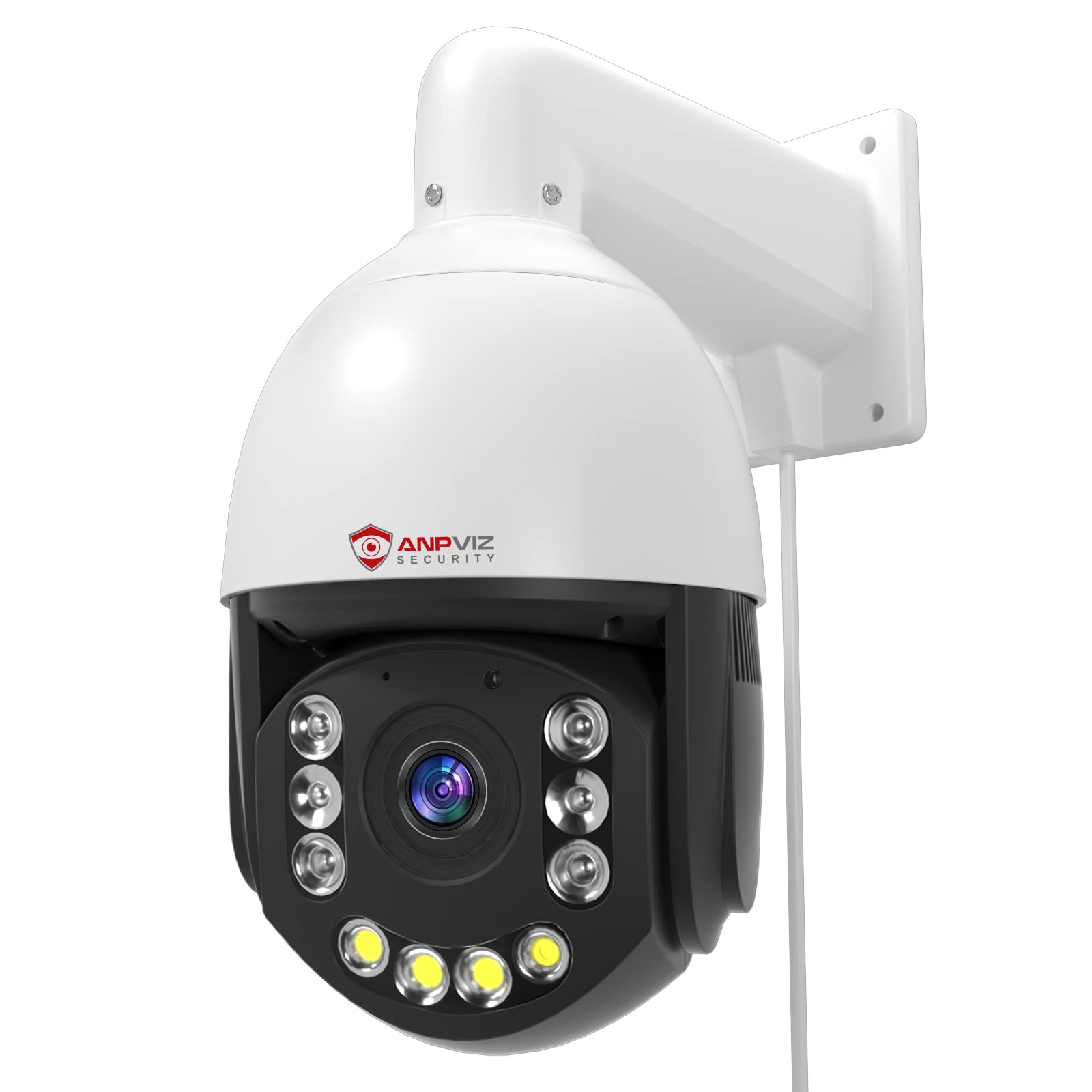 Anpviz 6MP PTZ PoE Outdoor Security Camera with 20X Optical Zoom, Human/Vehicle Detection, Auto-Tracking, 2-Way Audio & Smart Color Night Vision - Ideal for Home Surveillance, Business Security & Parking Lot Monitoring (U Series, Supports 256GB MicroSD)