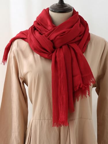 Shawl Wraps - Wine Red