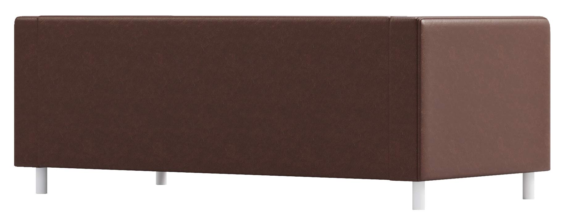 Custom PU Leather Klippan Loveseat Sofa Cover Replacement for IKEA - Dark Brown Faux Leather Slipcover | Perfect for Home Decor, Living Room Protection & Furniture Refresh