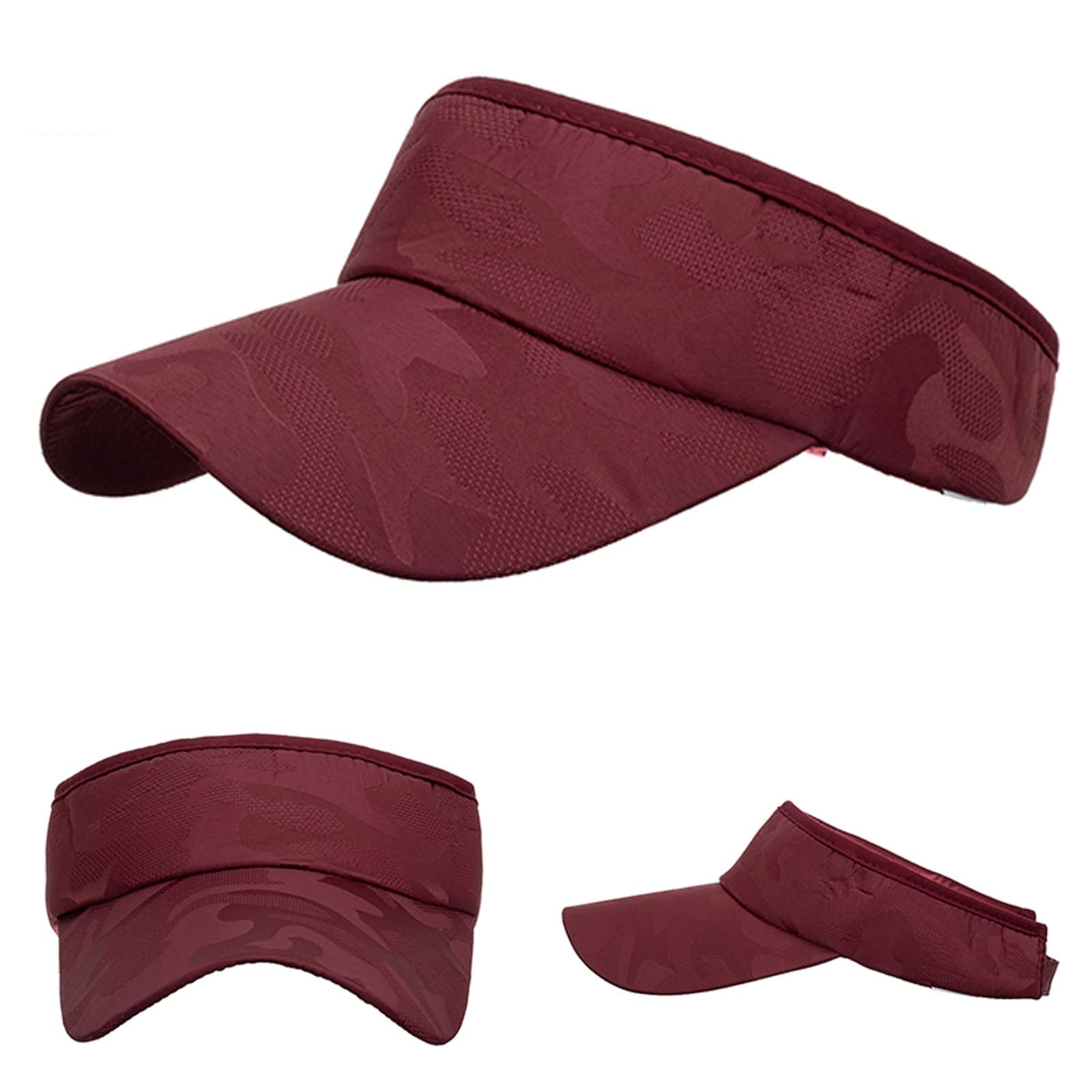 Unisex Camo Performance Sport Visor for Men & Women - Lightweight Sun Visor Hat for Golf, Tennis, Running & Outdoor Activities | UV Protection & Breathable Design