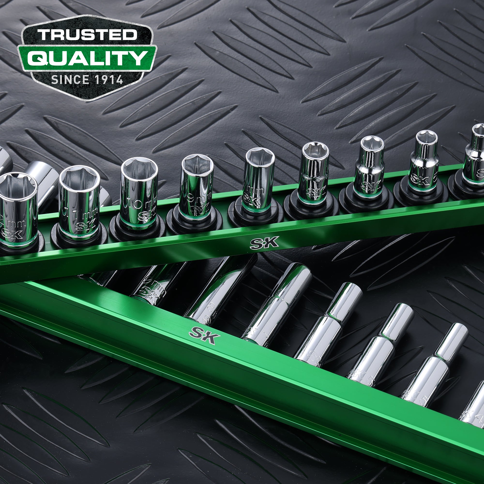 1/4 Inch Drive 11-Piece 6-Point Metric Standard Chrome Socket Set - Perfect for Automotive Repairs, DIY Projects, and Home Maintenance
