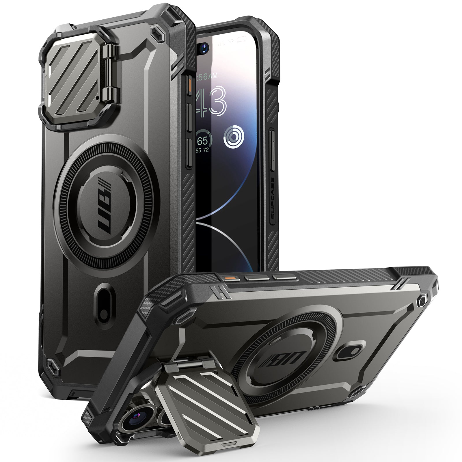 iPhone 15 Pro Max Case 6.7 Inch | Unicorn Beetle MAG XT Magsafe Protective Cover | Shockproof & Scratch Resistant | Open Box Black | Perfect for Outdoor Adventures & Daily Use