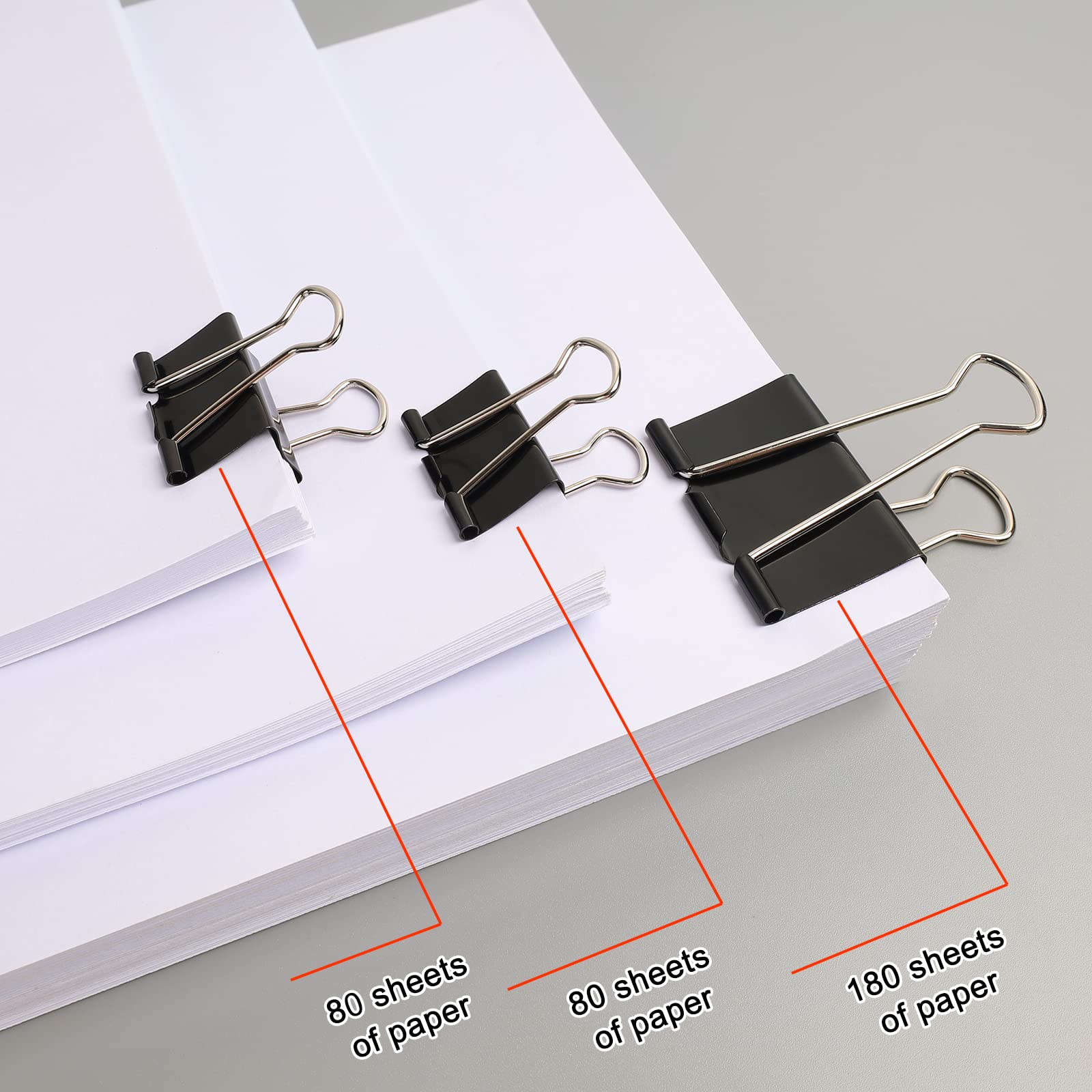 24pcs 2 Inch Metal Binder Clips - Heavy Duty Paper Clips for Office, School & Home Organization - 12 per Box (2 Boxes Included) - Perfect for Document Filing, Bulletin Boards & Craft Projects