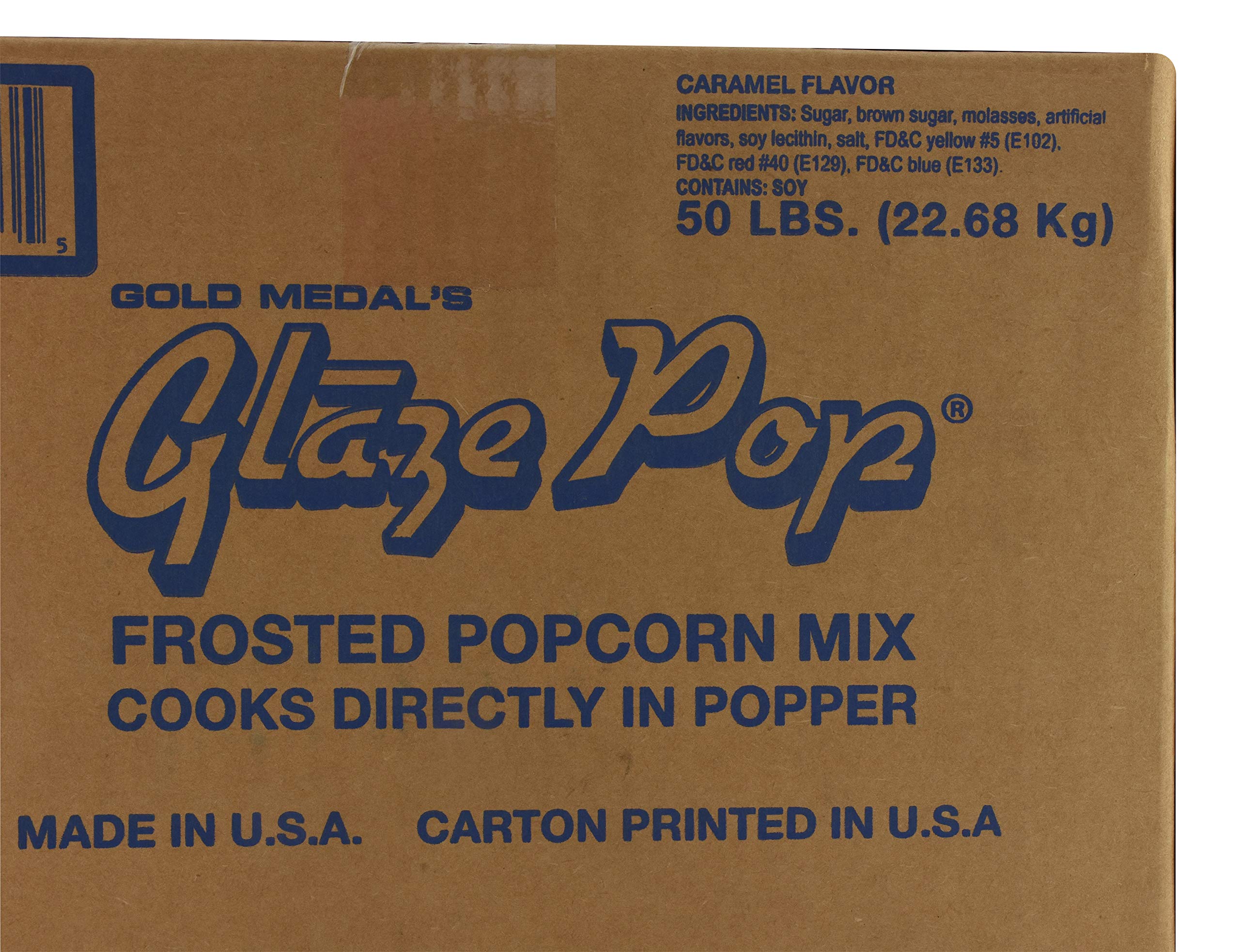 Premium Gold Medal Caramel Glaze Frosted Popcorn Mix - 50lb Bulk Bag for Movie Nights, Parties & Snacking