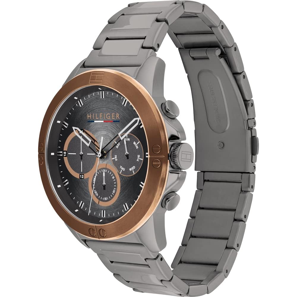 Tommy Hilfiger Men's Analog Multifunction Quartz Watch - Stylish & Durable for Business, Casual & Everyday Wear