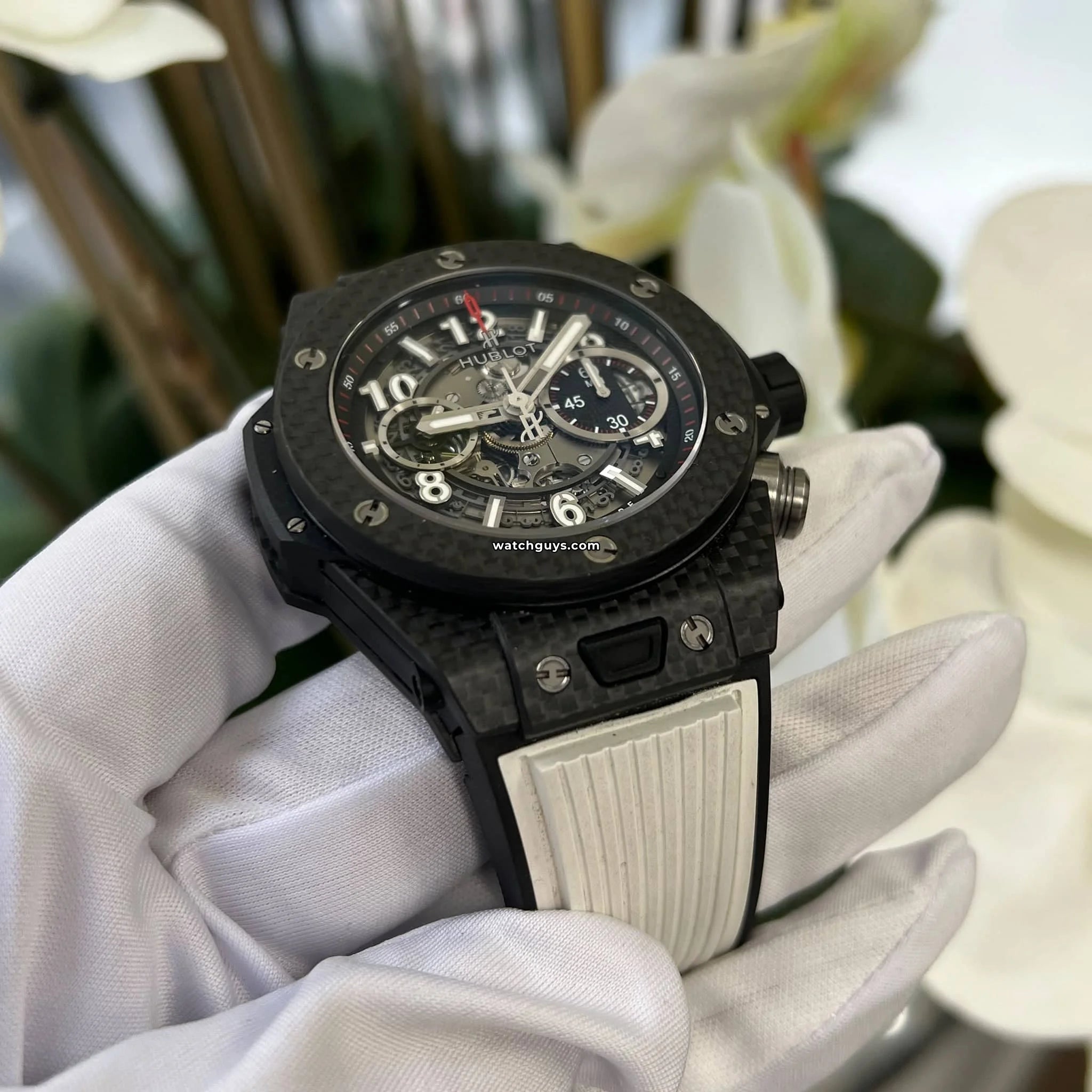 Hublot Big Bang Unico 411.QX.1170.RX Men's Luxury Chronograph Watch - Swiss Automatic Movement, Sapphire Crystal, 45mm Titanium Case - Perfect for Business, Gala Events & Luxury Collectors