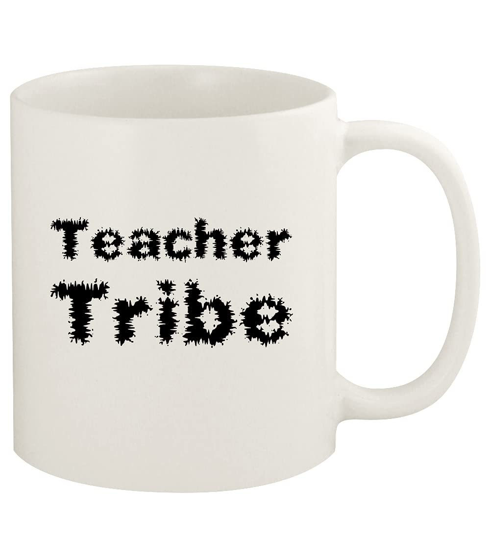 Teacher Tribe - 11oz Ceramic White Coffee Mug with Inspirational Quote - Perfect Gift for Educators, School Staff & Teacher Appreciation - Ideal for Classroom, Office or Home Use