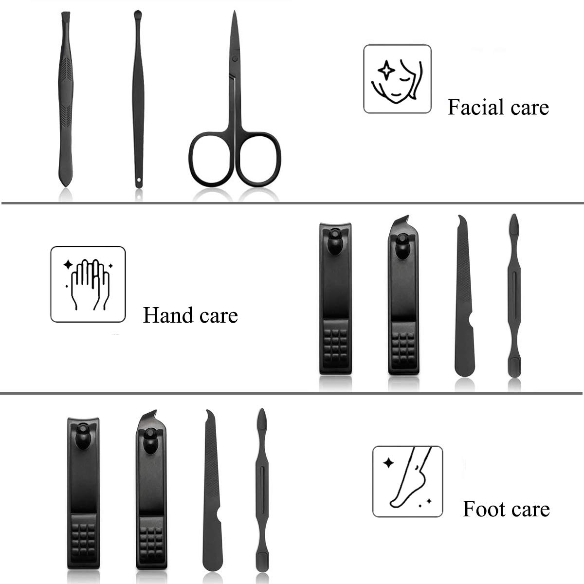 7-in-1 Professional Manicure & Pedicure Set for Women and Men - Heavy Duty Nail Clippers for Thick Nails, Toenail Cutters, Nail Care Kit with Storage Case - Perfect for Home, Travel & Salon Use