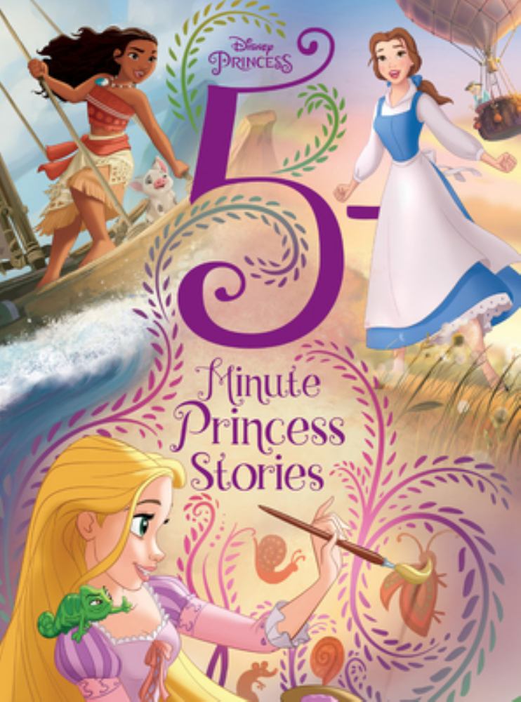 Disney Princess 5 Minute Stories Hardcover Book Collection for Kids - Perfect for Bedtime Reading, Storytime & Gift Giving