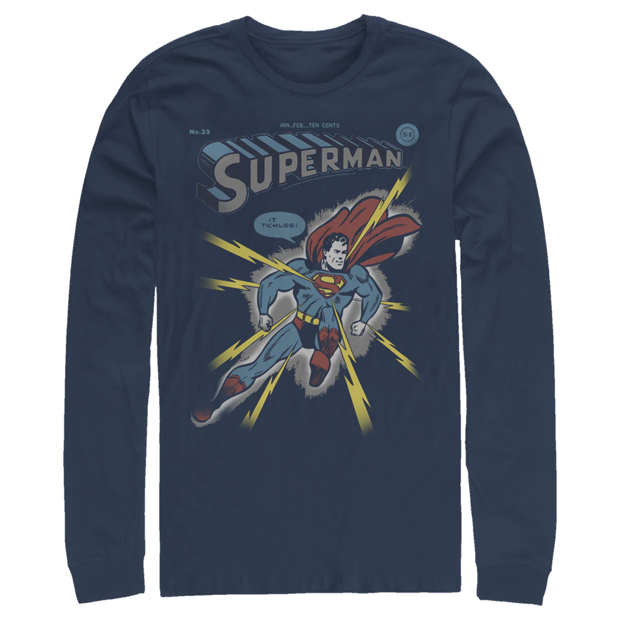 Men's Superman Long Sleeve Shirt - Superhero Costume & Casual Wear